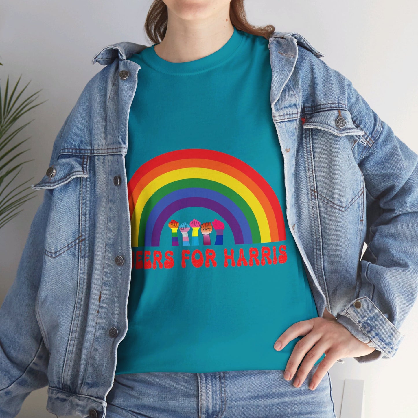 Queers For Harris Shirt- Support LGBTQ Tee-  Democrat Presidential Election T-Shirt