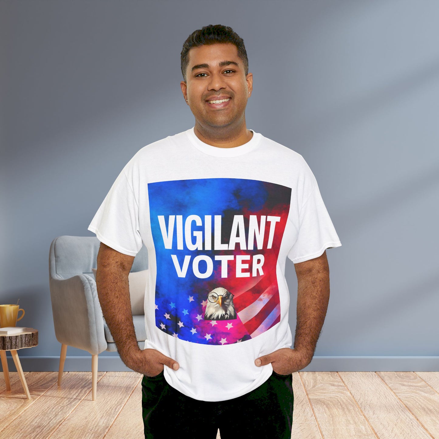 Vigilant Voter Shirt- Vote Blue Save Democracy Tee- Democrat Presidential Election T-Shirt