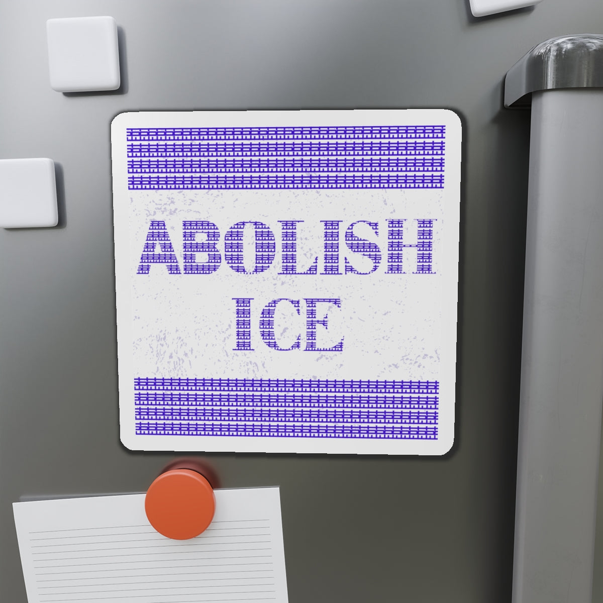Political Magnet Anti-Trump Merch Abolish ICE Fuck Donald Trump Car Magnet Political FDT Resist Protest Gear Anti-Fascism Democratic Sign