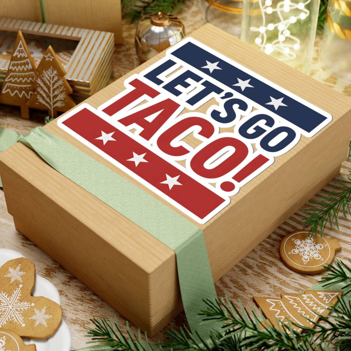 Resist Sticker Let's Go Taco USA America Pride Anti-Trump Merch Political Decal FDT Protest Sticker Activist Anti-Fascism Resistance Decal