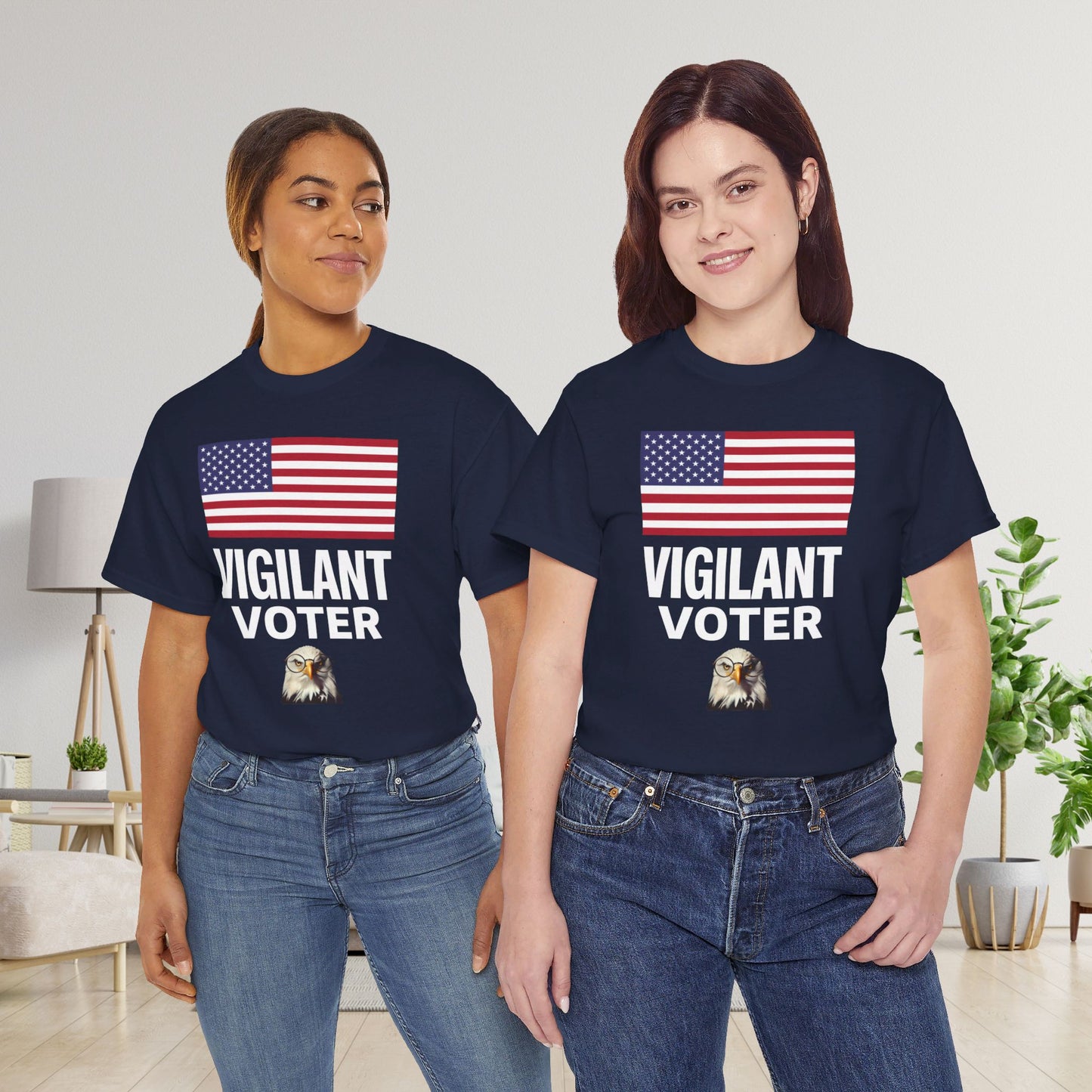 Vigilant Voter Shirt- Vote Blue Save Democracy Tee- Democrat Presidential Election T-Shirt