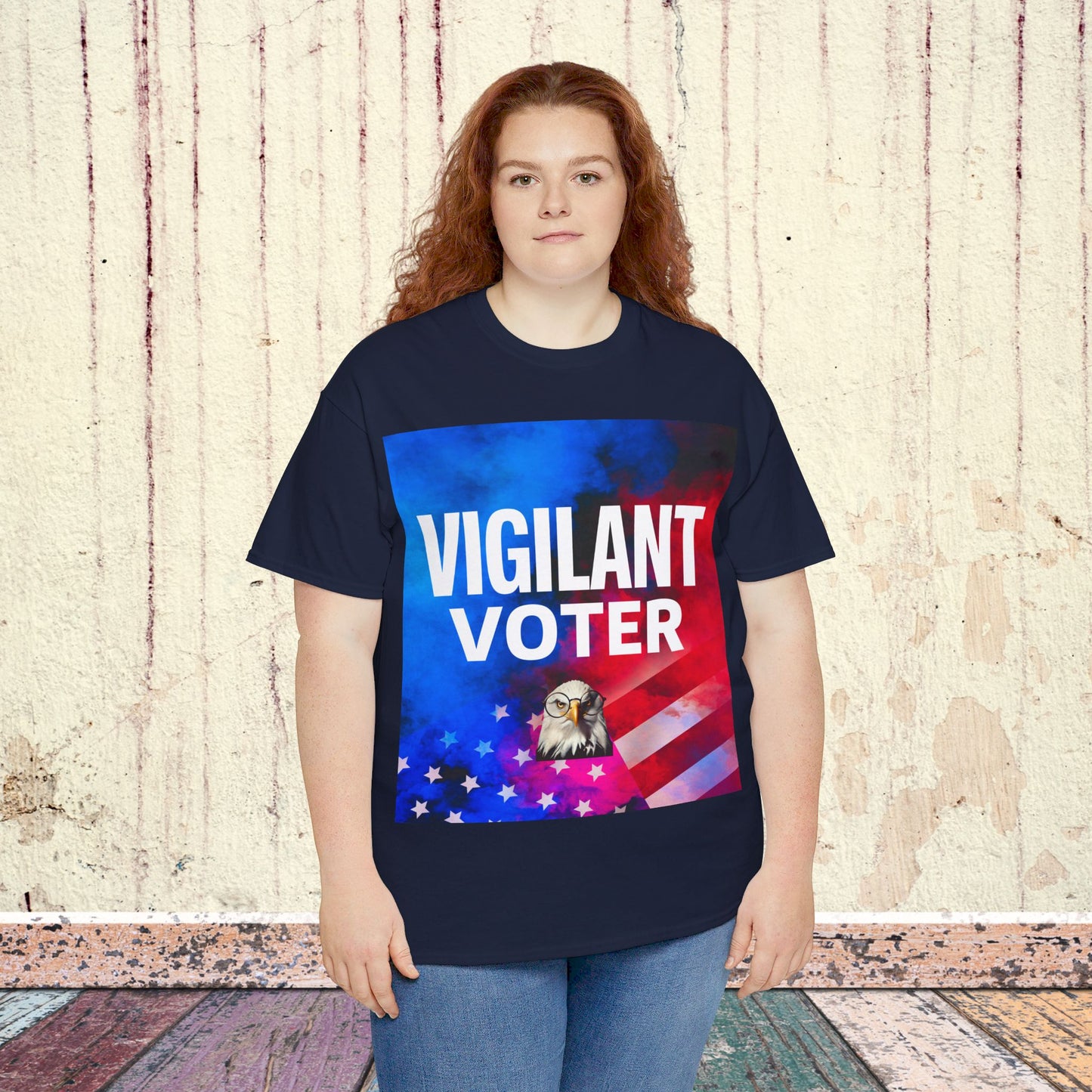 Vigilant Voter Shirt- Vote Blue Save Democracy Tee- Democrat Presidential Election T-Shirt