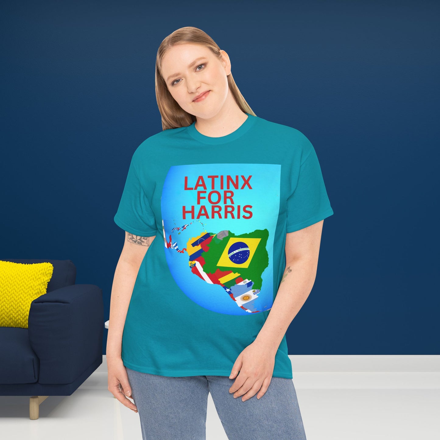 Latinx For Harris Shirt - Harris/Walz 2024 T-Shirt -  Democrat Presidential Election Tee