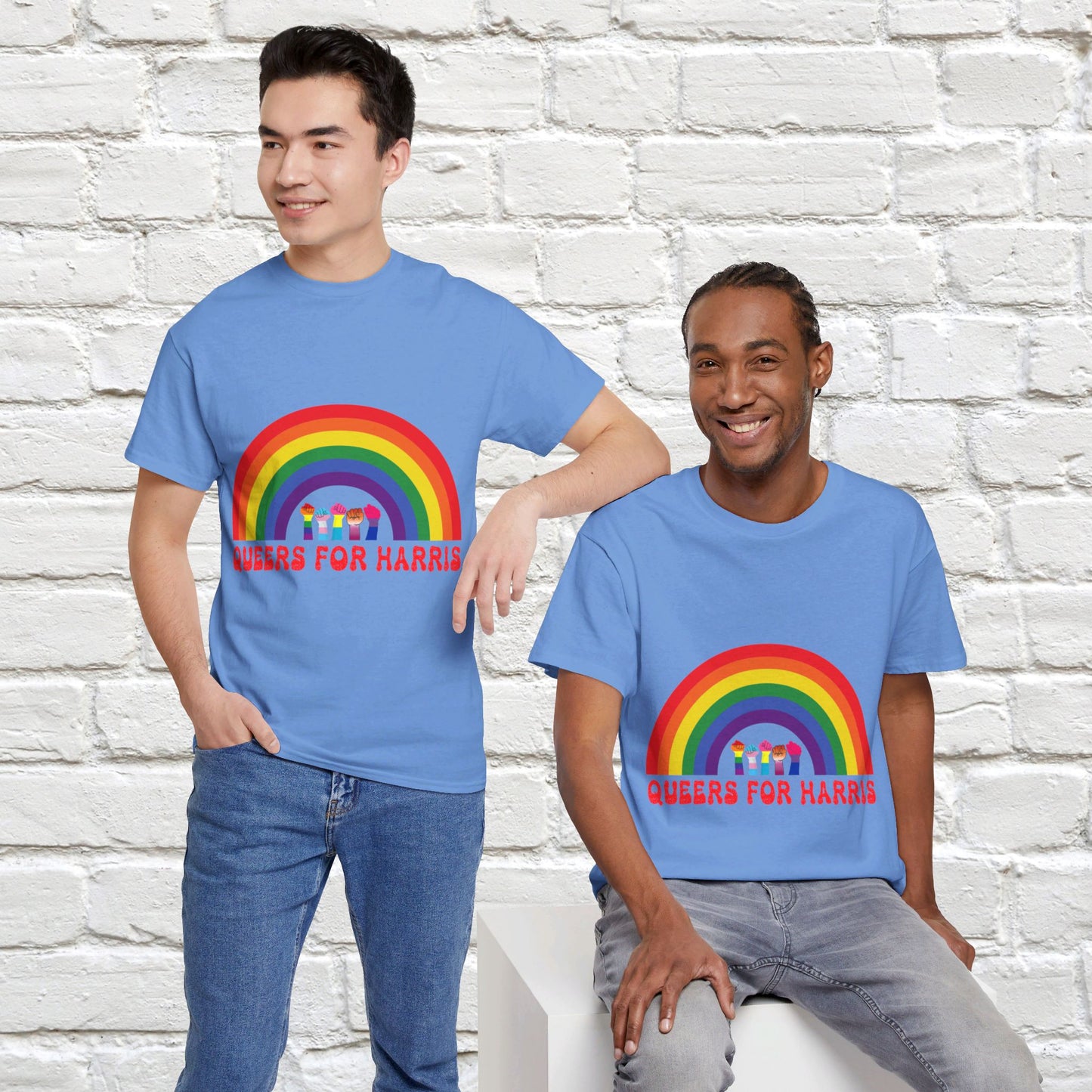 Queers For Harris Shirt- Support LGBTQ Tee-  Democrat Presidential Election T-Shirt