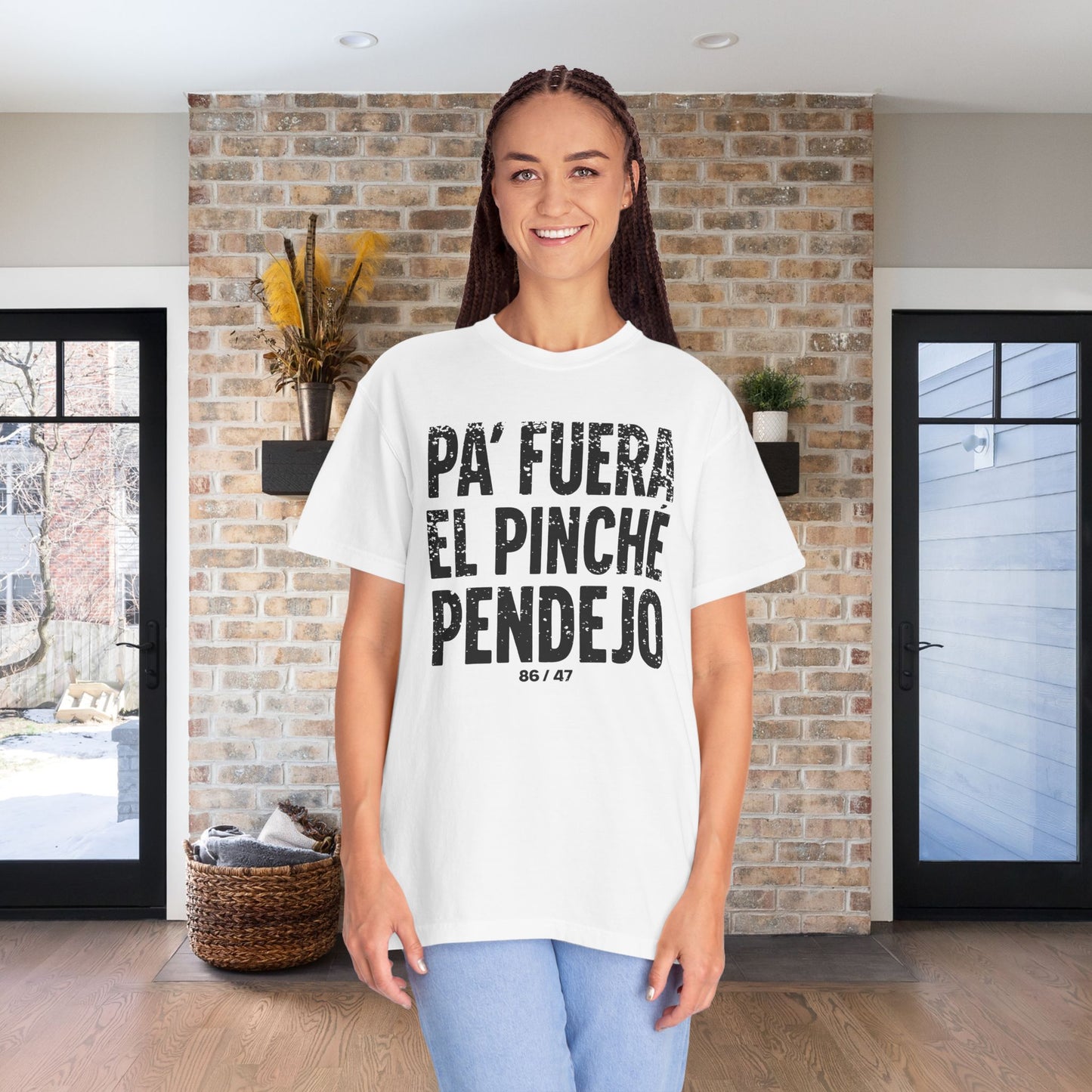 Pinche Pendejo Camisa Anti Trump Camiseta Protesta Anti-Maga T-Shirt Comfort Colors Polo En Español Playera para Activista Justicia Social