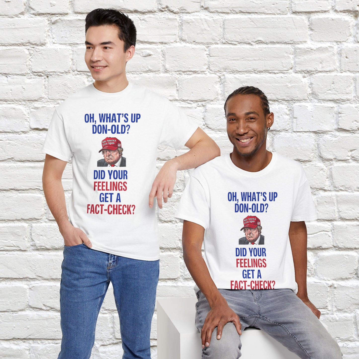 Did Your Feelings Get a Fact-Check? Shirt- Humorous Anti-Fascism Tee-  Democrat Presidential Election T-Shirt