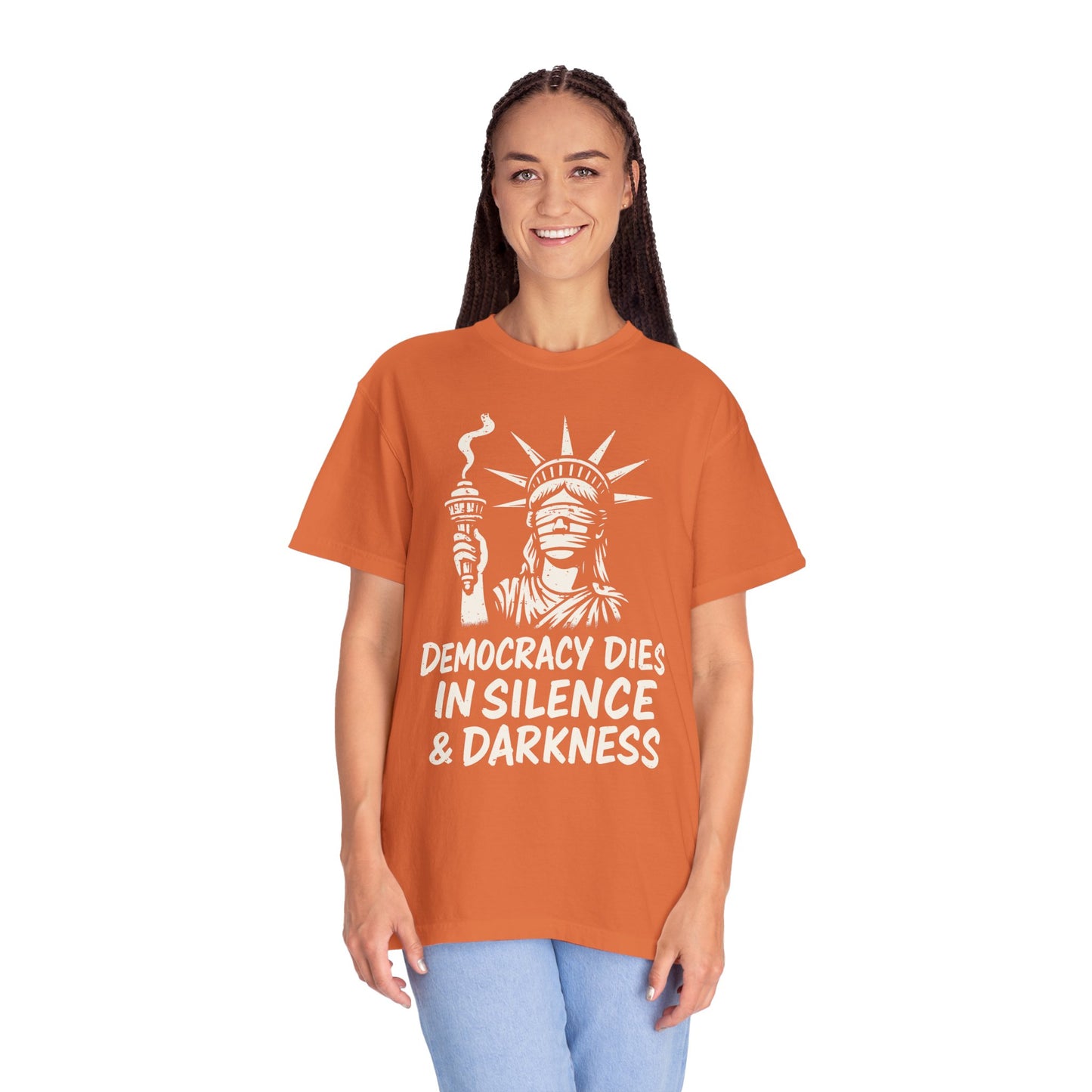 Protest Shirt Extinguished Liberty Tee Social Justice T-Shirt Anti-Trump Merch Comfort Colors Anti-Fascism Resistance Gear Protest Apparel