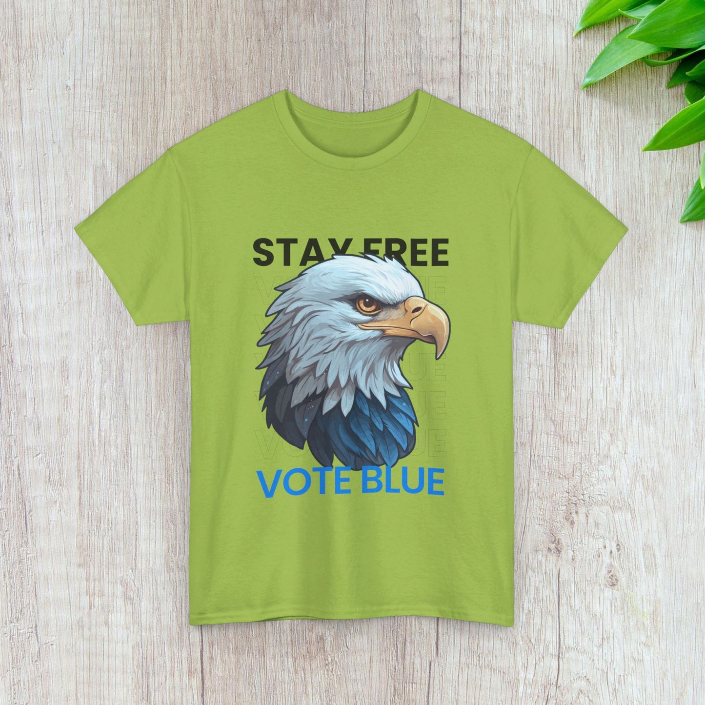 Stay Free Vote Blue Shirt- Freedom Tee-  Democrat Presidential Election T-Shirt