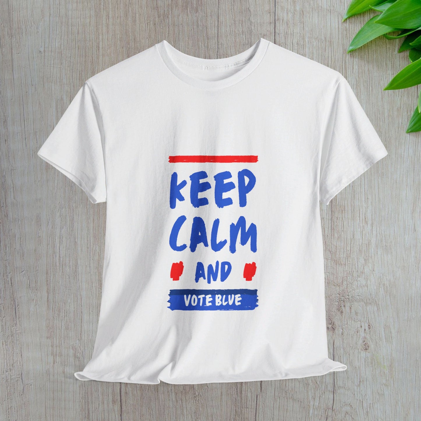 Keep Calm and Vote Blue Shirt- Save Democracy Tee- Democrat Presidential Election T-Shirt