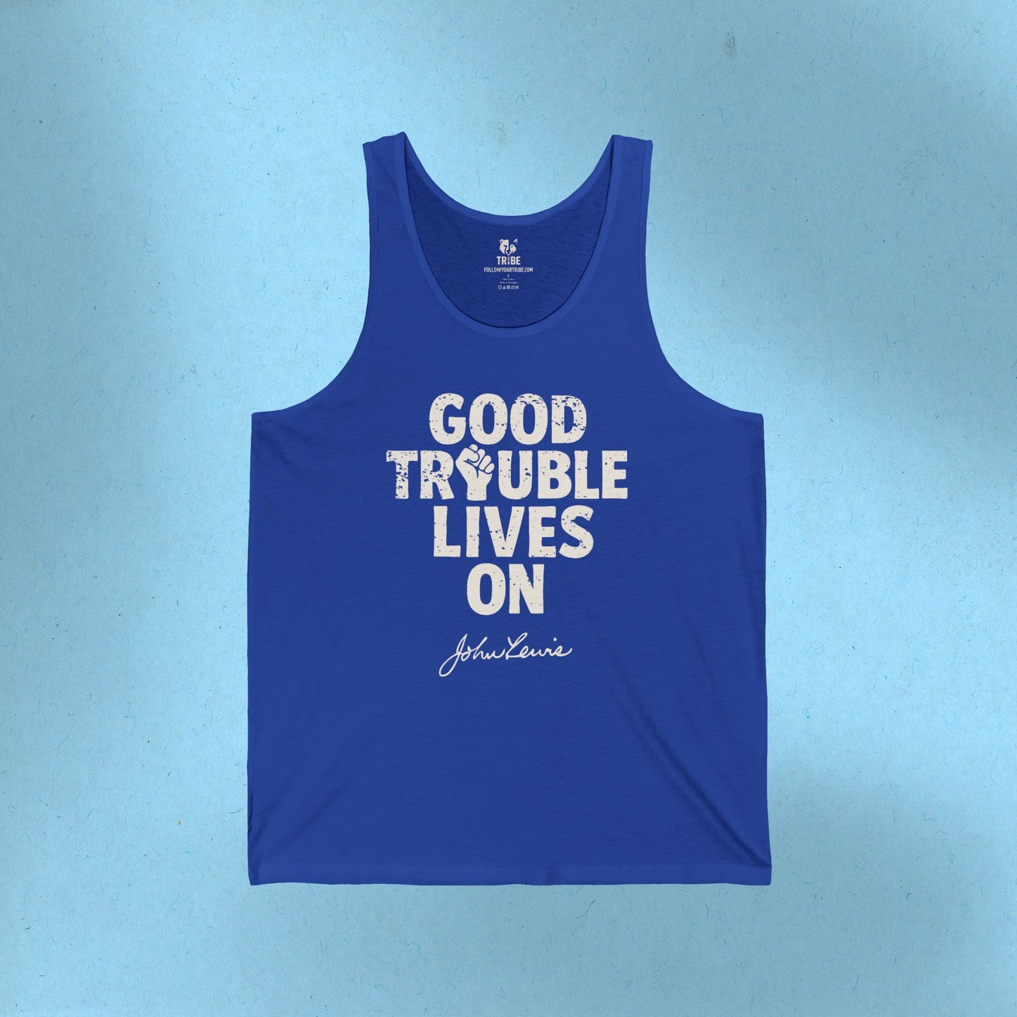 Good Trouble Necessary Trouble Activist Tank Top John Lewis Shirt Social Justice Shirt Protest Anti-Maga Resistance Anti-Trump Democrat Tank