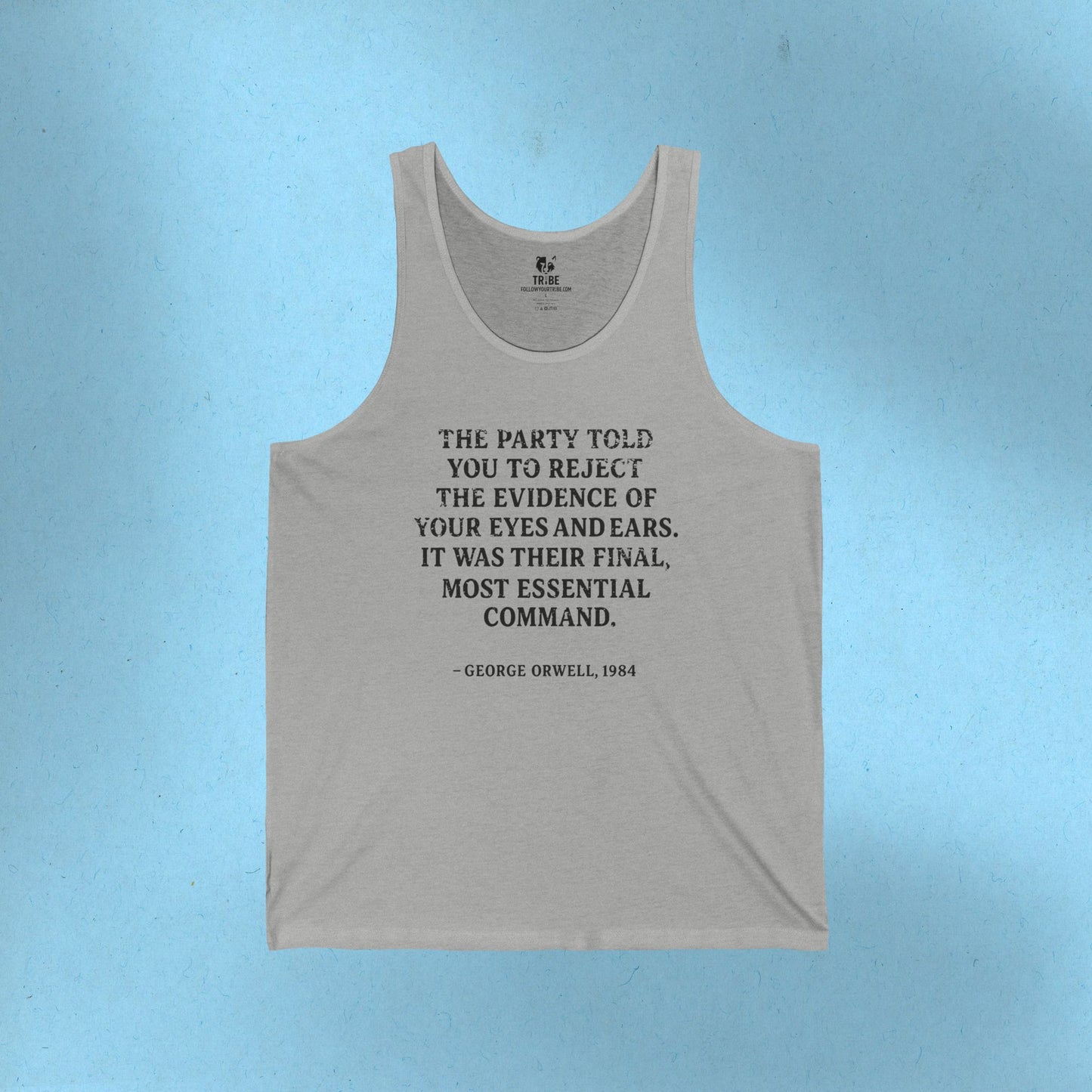 George Orwell's 1984 Protest Tank Top Social Justice Shirt Anti-Trump Merch Anti-Fascism Gear Resistance Activist Tank Top Democrat Apparel