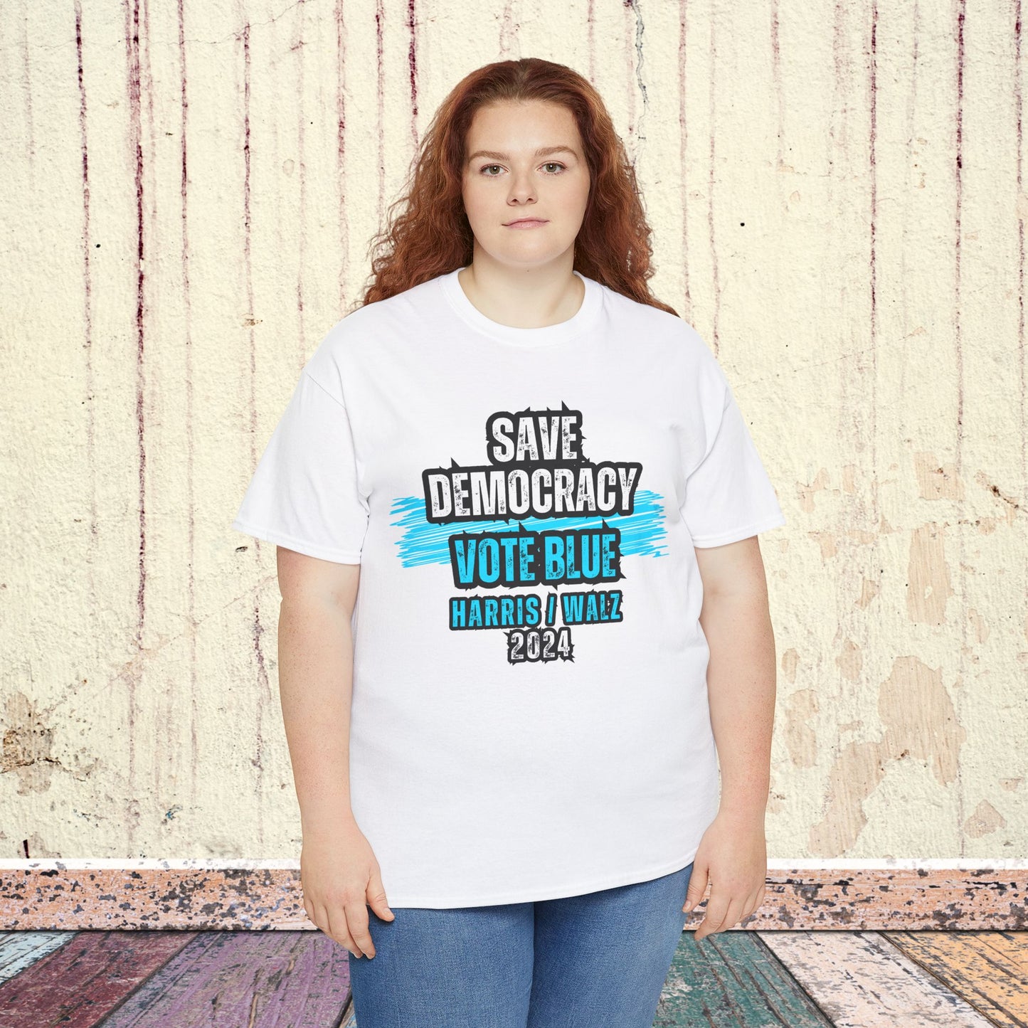 Save Democracy Vote Blue Shirt- Save Democracy Tee- Democrat Presidential Election T-Shirt