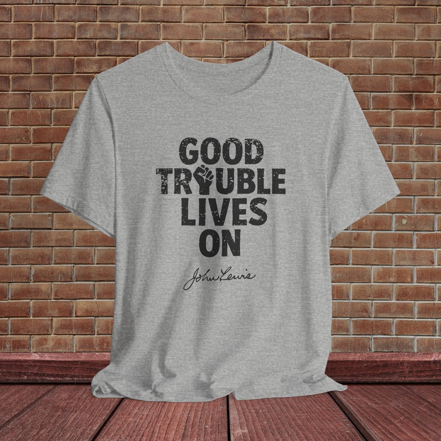 Good Trouble Necessary Trouble Activist T-Shirt John Lewis Tee Social Justice Anti-Trump Ring-Spun Cotton Protest TShirt Express Shipping