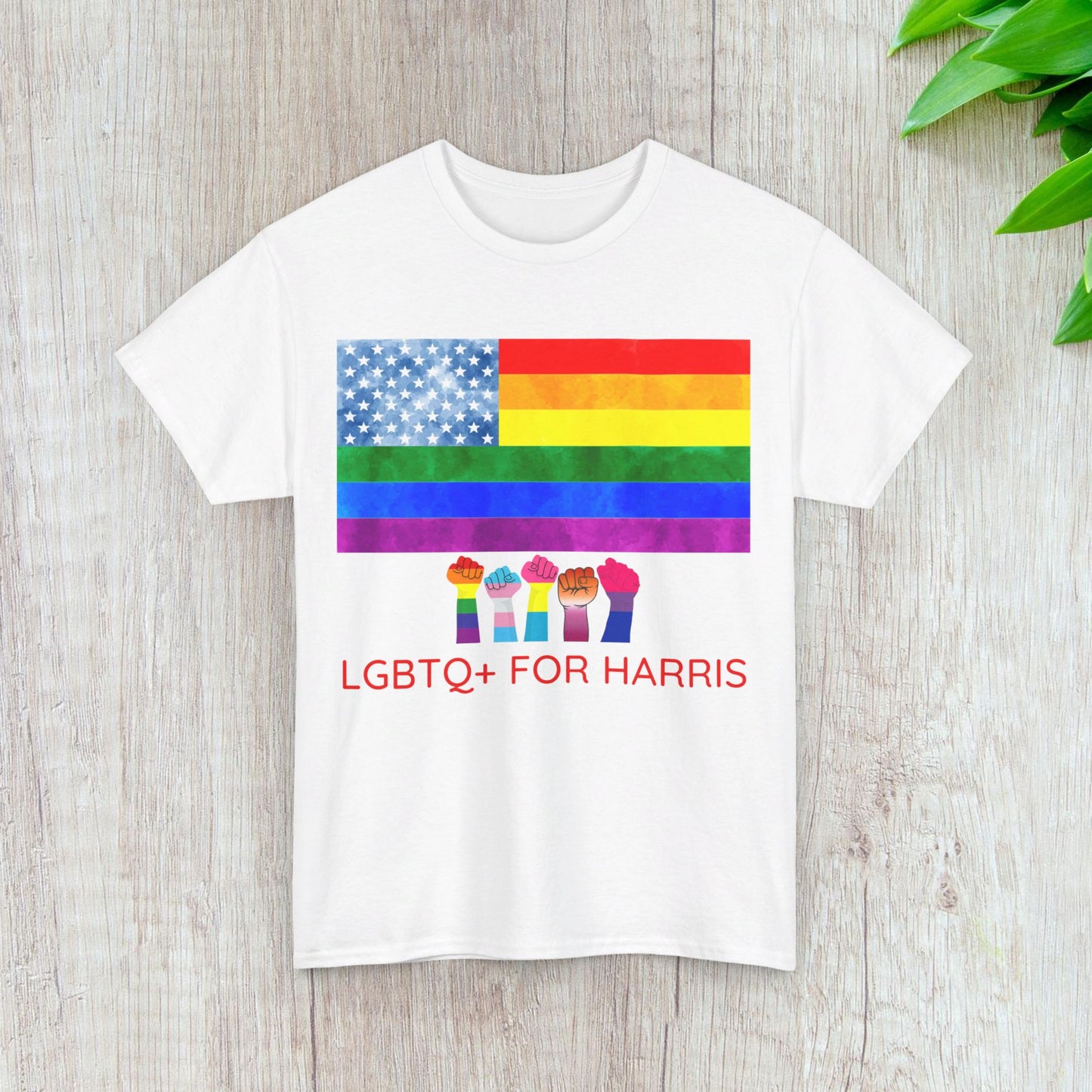 LGBTQ+ for Harris Shirt- Queer for Harris Tee-  Democrat Presidential Election T-Shirt