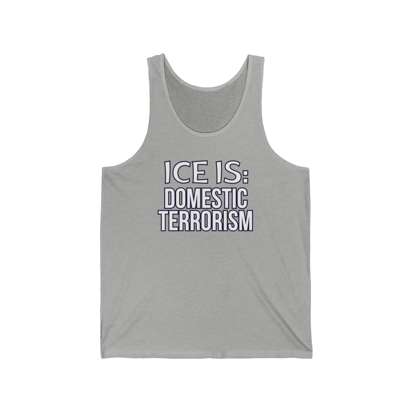 Abolish Ice-Is Shirt Protest Tank Top Foxtrot Delta Tango F*ck Donald Trump Social Justice Anti-Fascism Abolish Icestapo Sleeveless Cotton