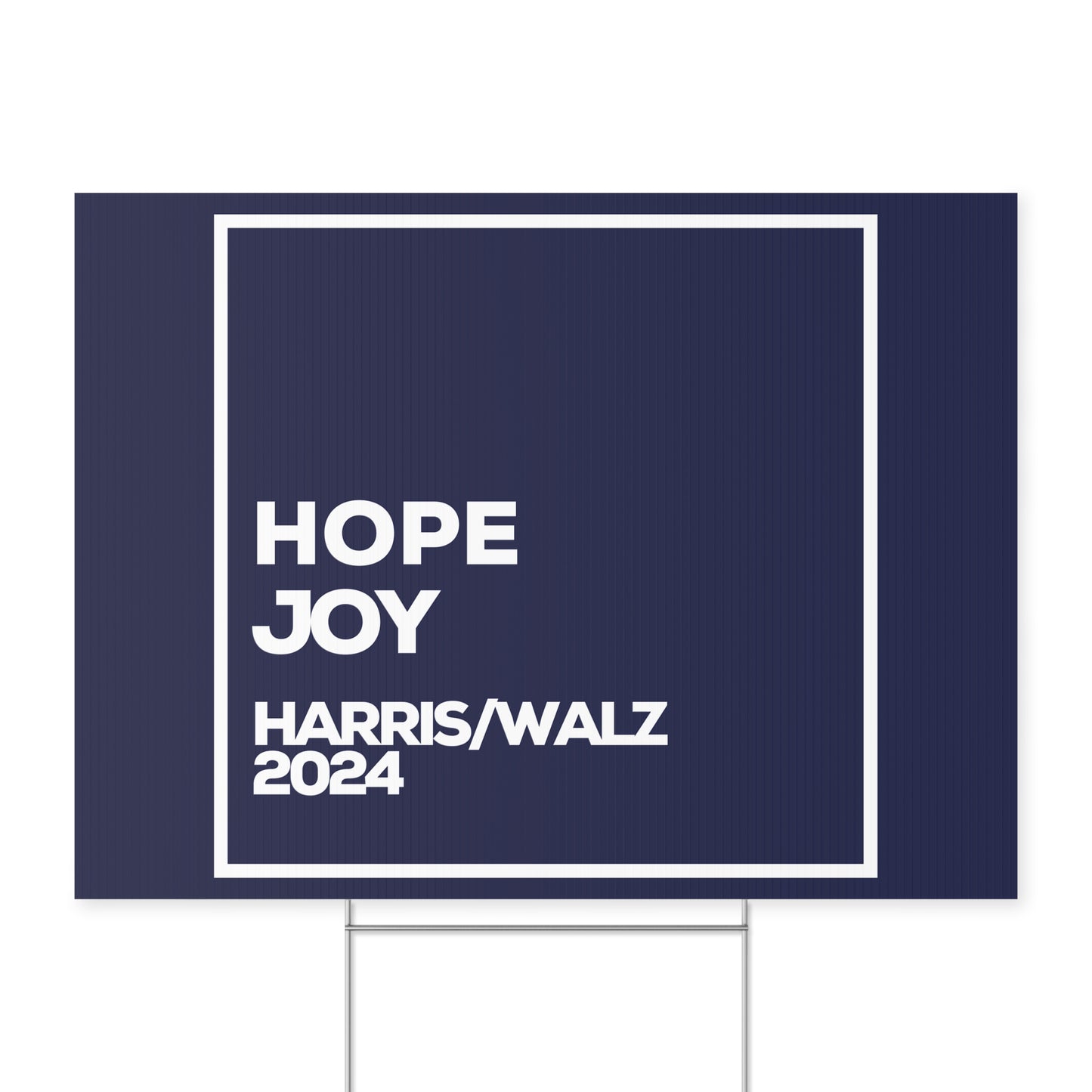 Hope and Joy Yard Sign - Harris/Walz 2024 Sign - Patriotic Election Political Decor