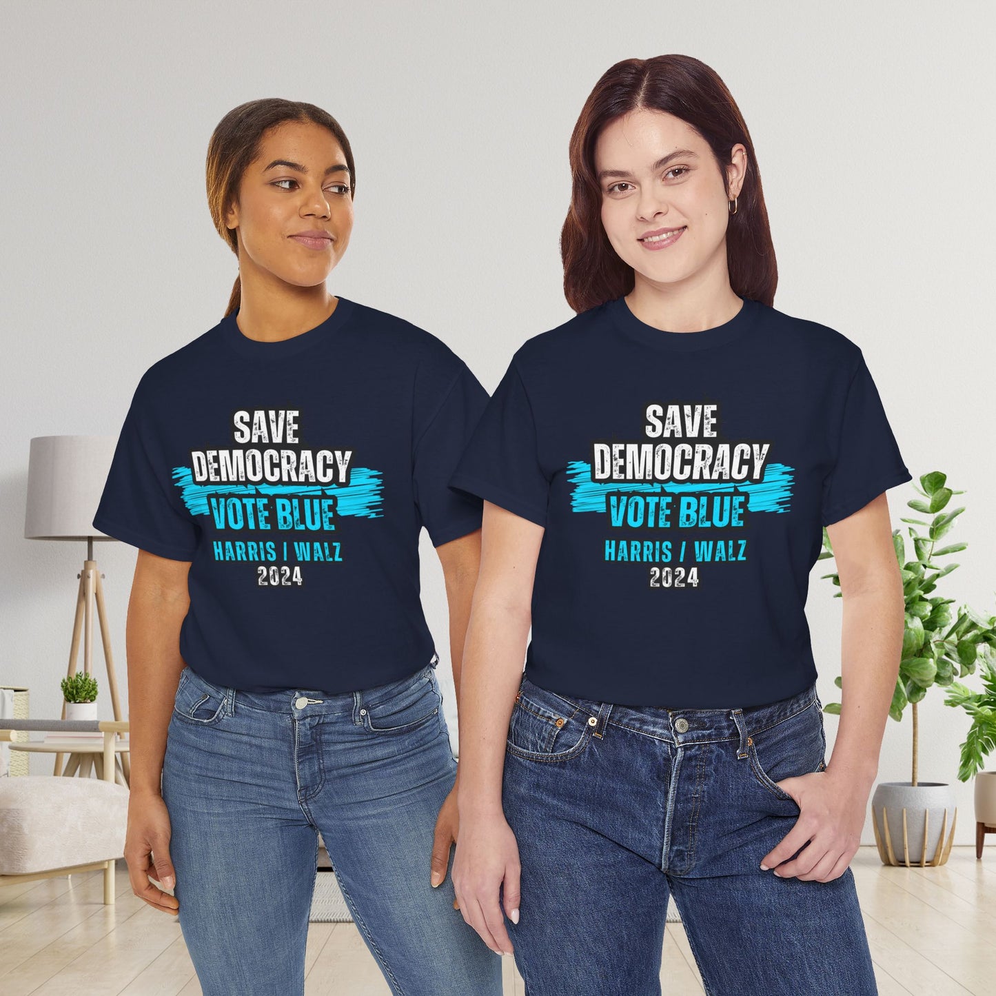 Save Democracy Vote Blue Shirt- Save Democracy Tee- Democrat Presidential Election T-Shirt