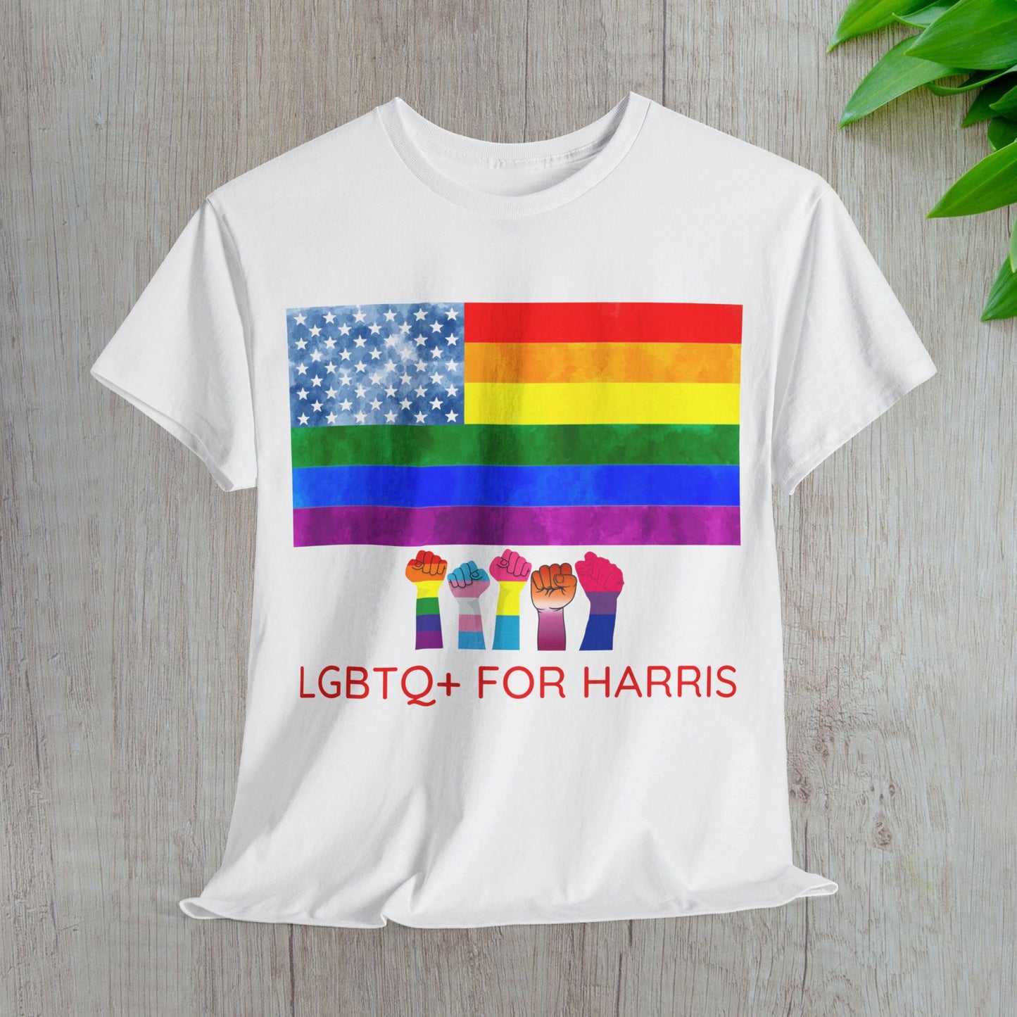 LGBTQ+ for Harris Shirt- Queer for Harris Tee-  Democrat Presidential Election T-Shirt