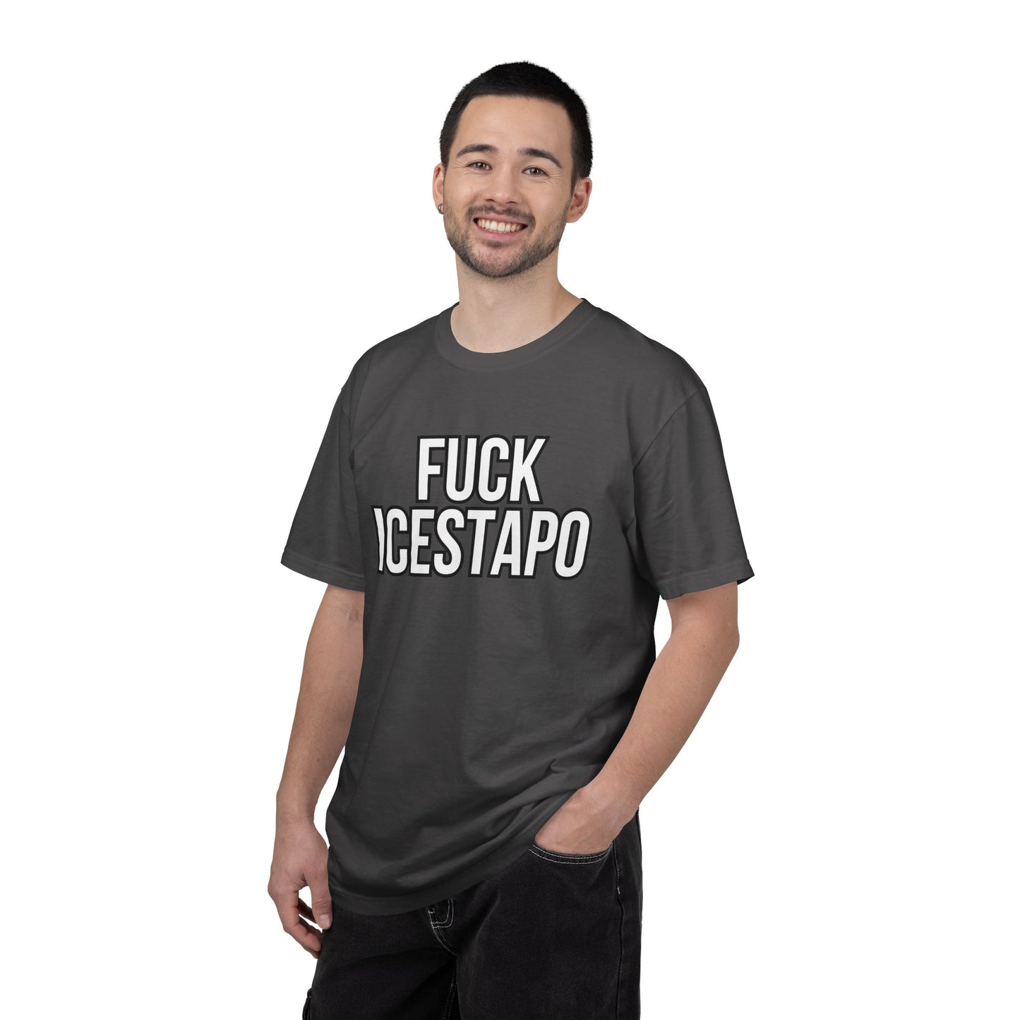 F*ck ICESTAPO Tee Protest Shirt Foxtrot Delta Tango Fck Donald Trump Anti-Fascism Abolish ICE Gestapo Comfort Colors Ring-Spun Cotton Tshirt
