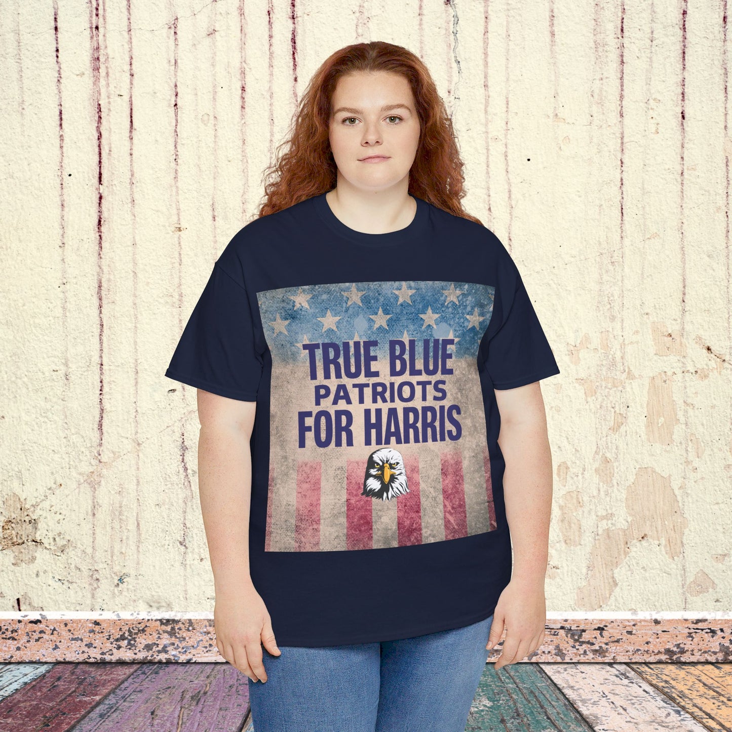 True Blue Patriots for Harris Shirt- Save Democracy Tee- Democrat Presidential Election T-Shirt