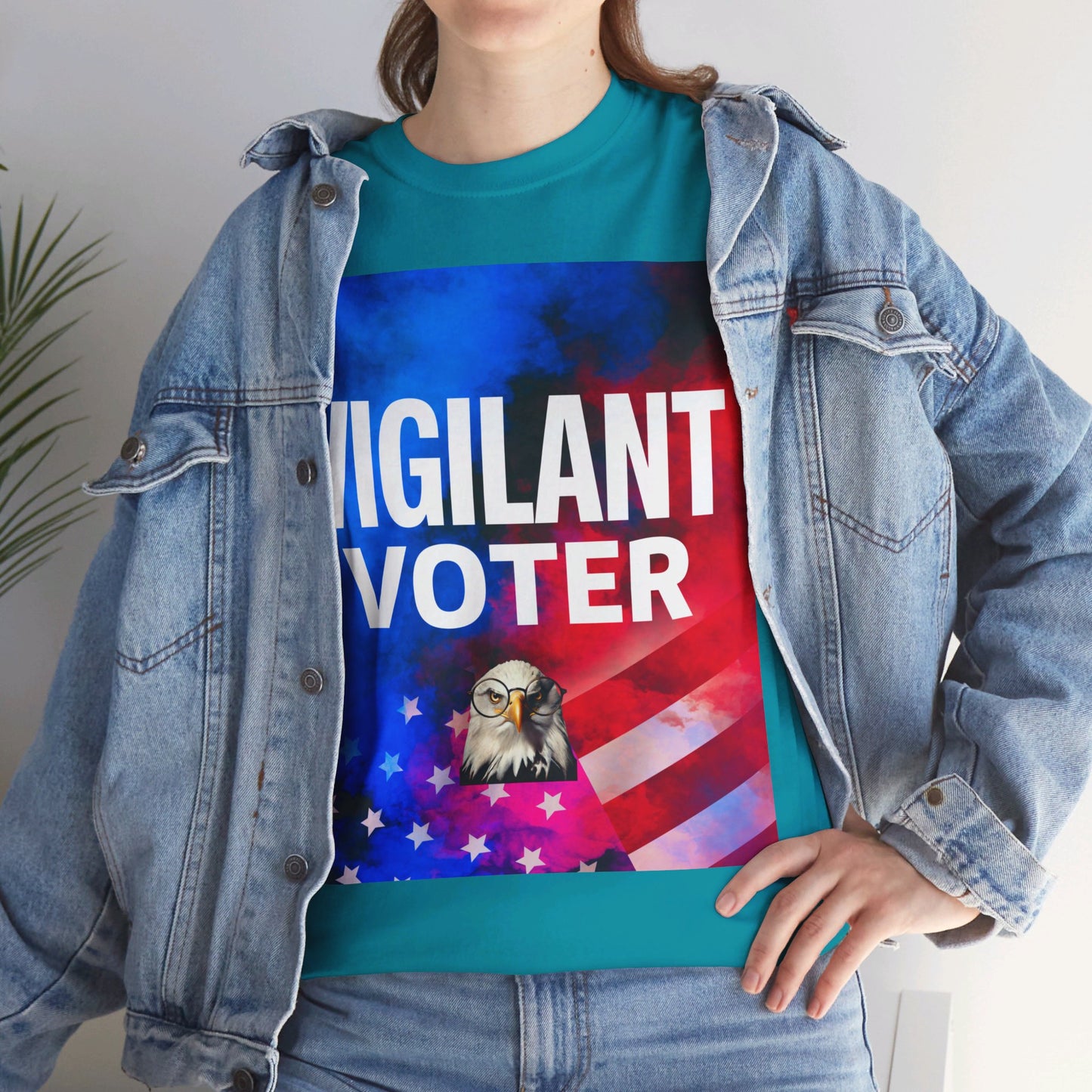 Vigilant Voter Shirt- Vote Blue Save Democracy Tee- Democrat Presidential Election T-Shirt