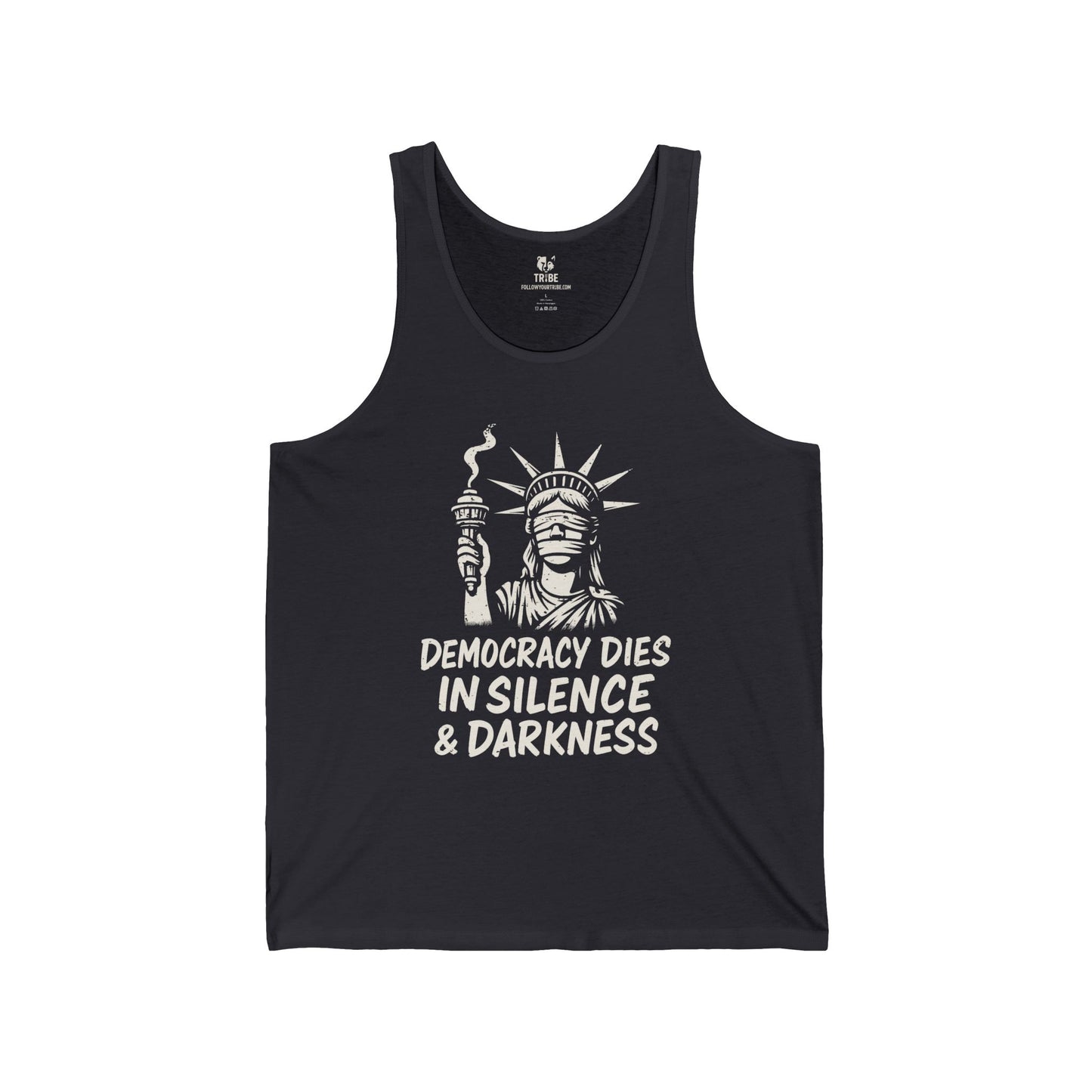 Protest Tank Top Extinguished Liberty Tee Social Justice Shirt Anti-Trump Merch Anti-Fascism Gear Resistance Tank Top Democrat Apparel