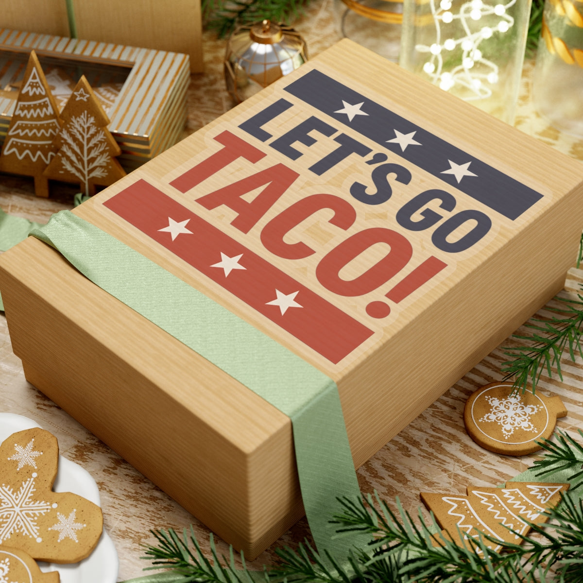 Resist Sticker Let's Go Taco USA America Pride Anti-Trump Merch Political Decal FDT Protest Sticker Activist Anti-Fascism Resistance Decal