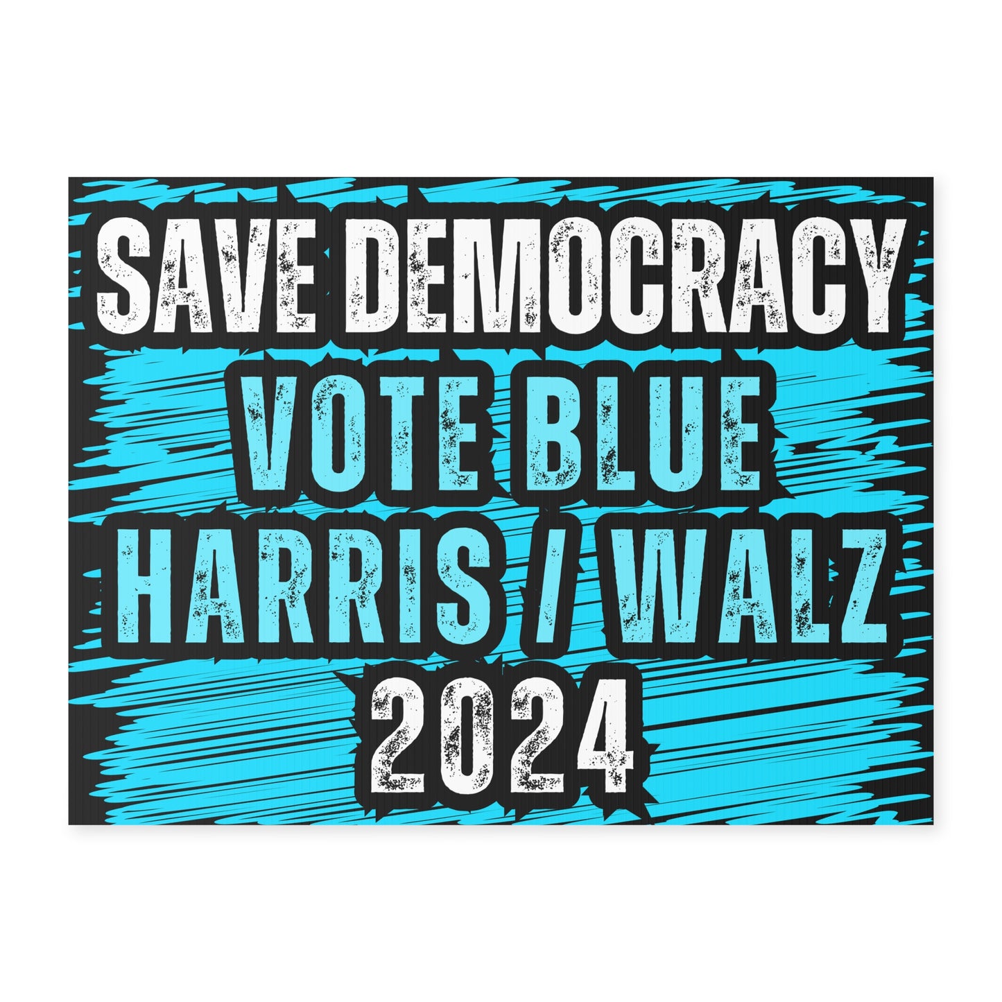 Save Democracy Vote Blue Yard Sign - Save Democracy Sign - Patriotic Election Political Decor