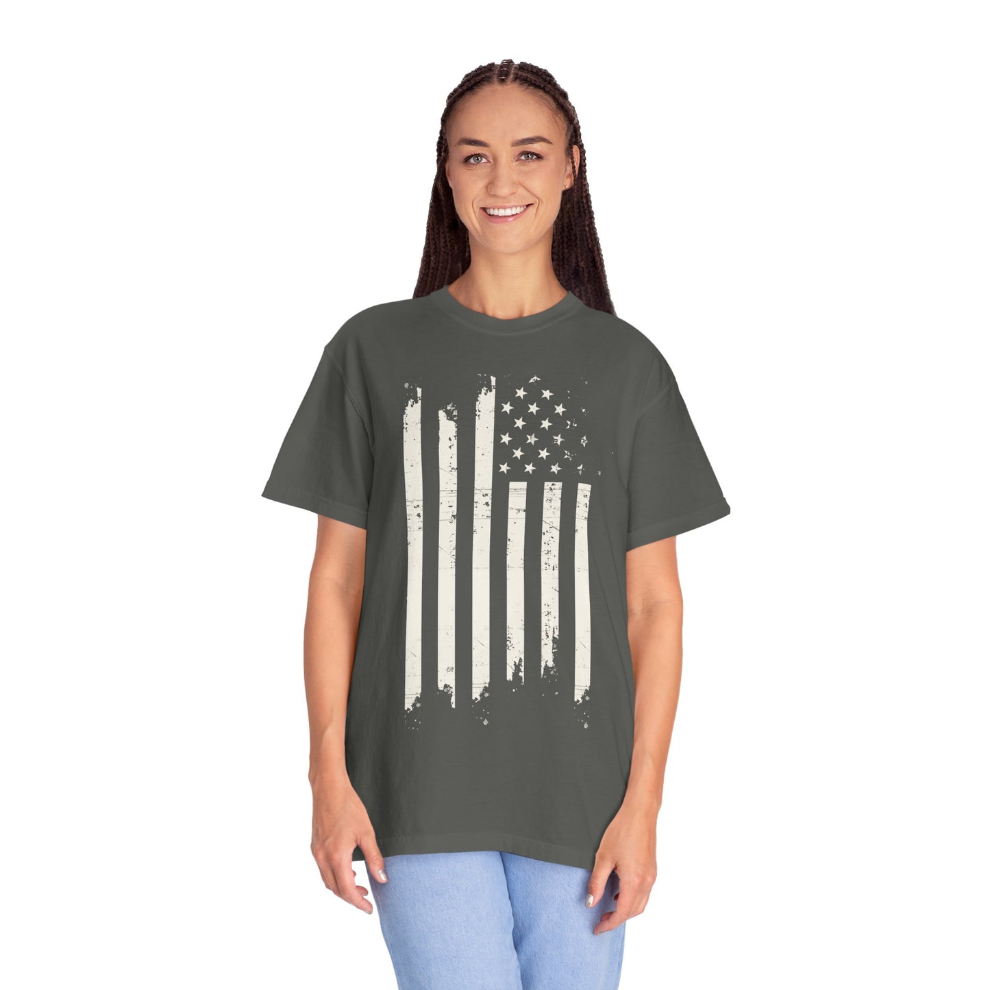 Distressed USA Flag Mourning Protest Shirt Social Justice TShirt Anti-Trump Merch Anti-Fascism Resist Comfort Colors Tee Democrat Apparel