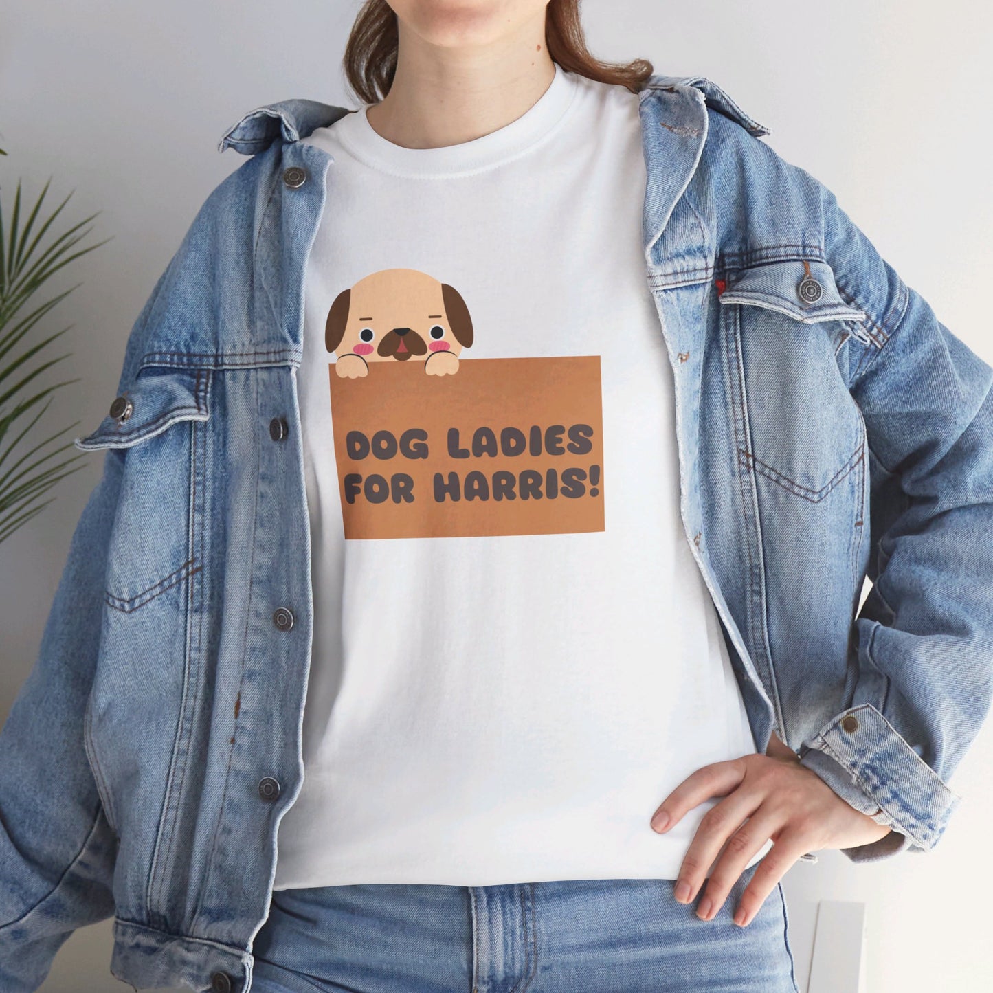 Dog Ladies for Harris Shirt- Dog Ladies Tee-  Witty Democrat Presidential Election T-Shirt