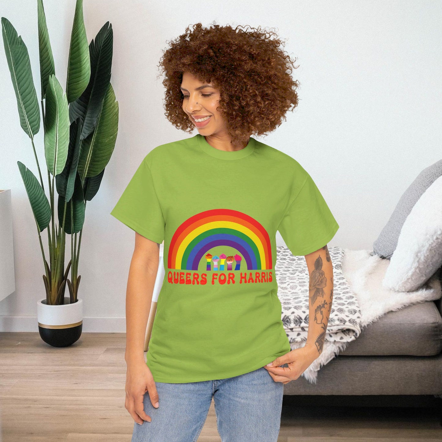 Queers For Harris Shirt- Support LGBTQ Tee-  Democrat Presidential Election T-Shirt