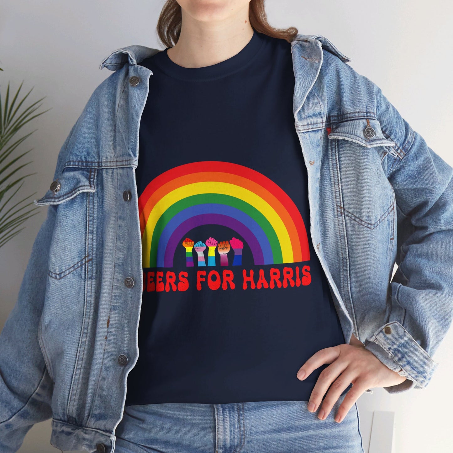 Queers For Harris Shirt- Support LGBTQ Tee-  Democrat Presidential Election T-Shirt