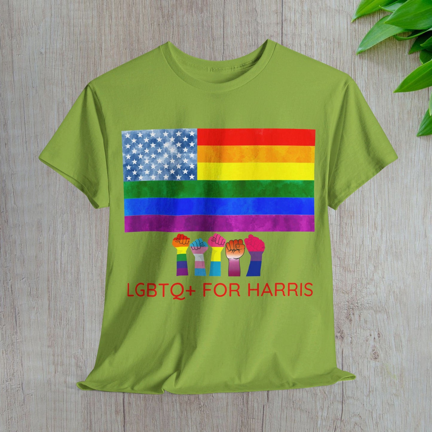 LGBTQ+ for Harris Shirt- Queer for Harris Tee-  Democrat Presidential Election T-Shirt