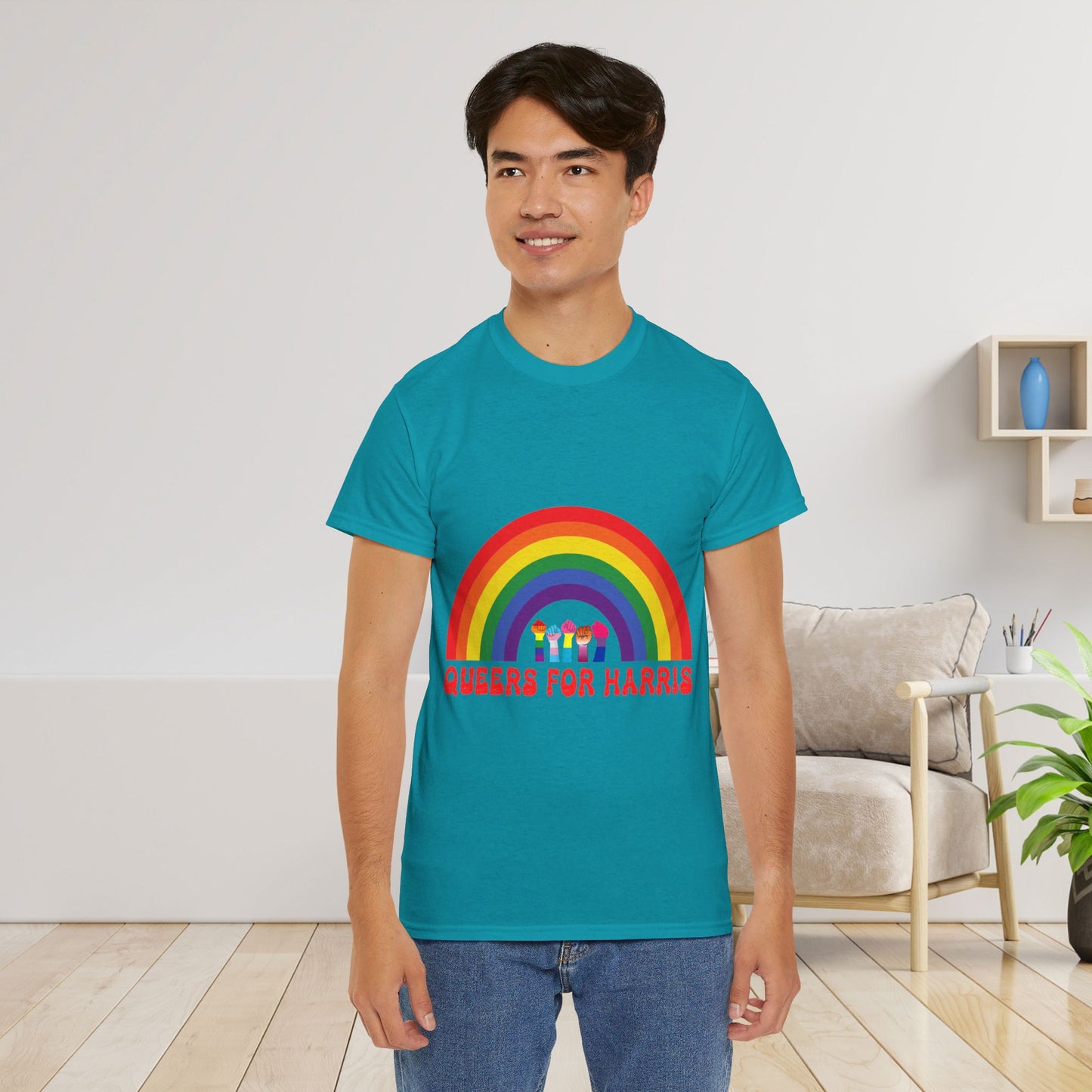 Queers For Harris Shirt- Support LGBTQ Tee-  Democrat Presidential Election T-Shirt