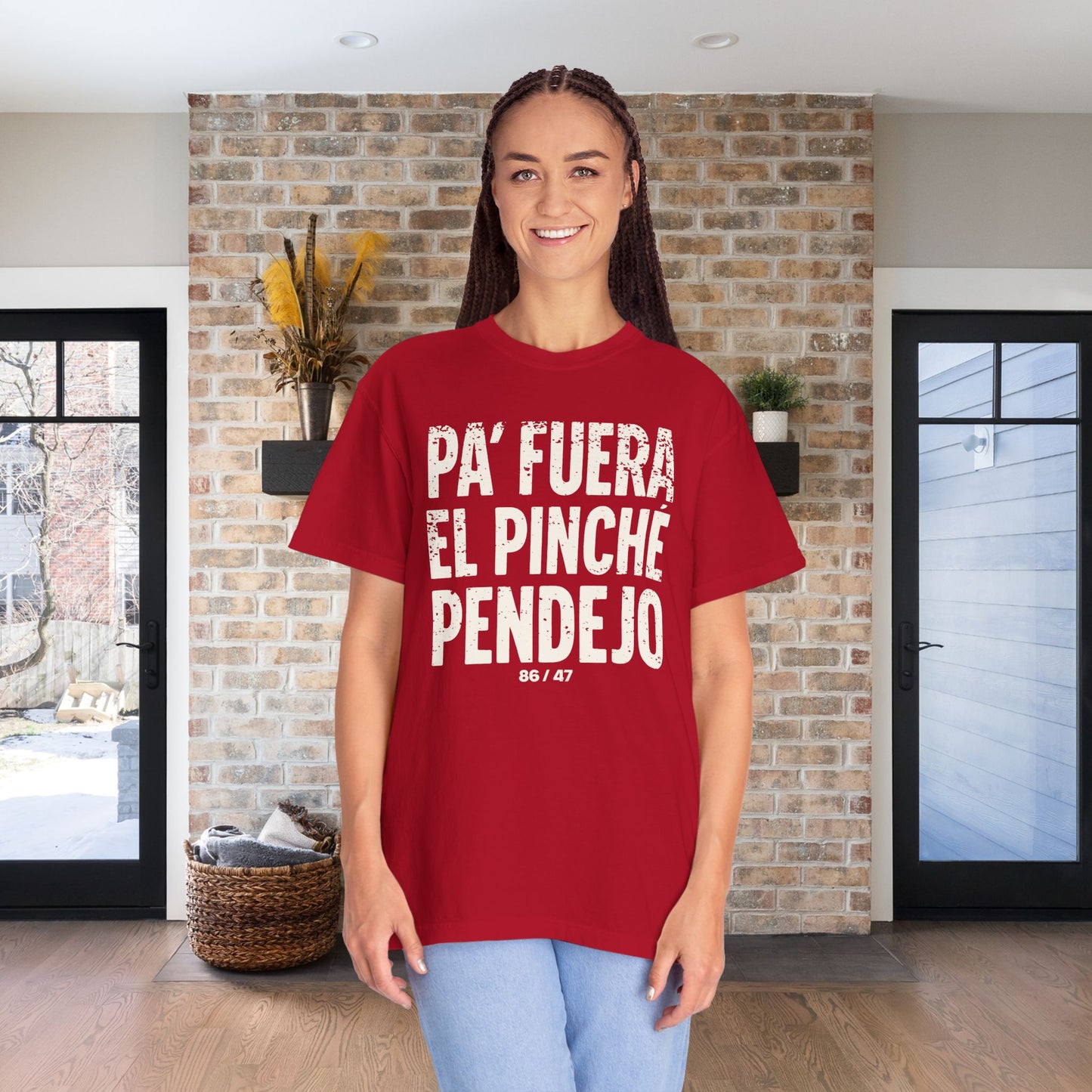 Pinche Pendejo Camisa Anti Trump Camiseta Protesta Anti-Maga T-Shirt Comfort Colors Polo En Español Playera para Activista Justicia Social