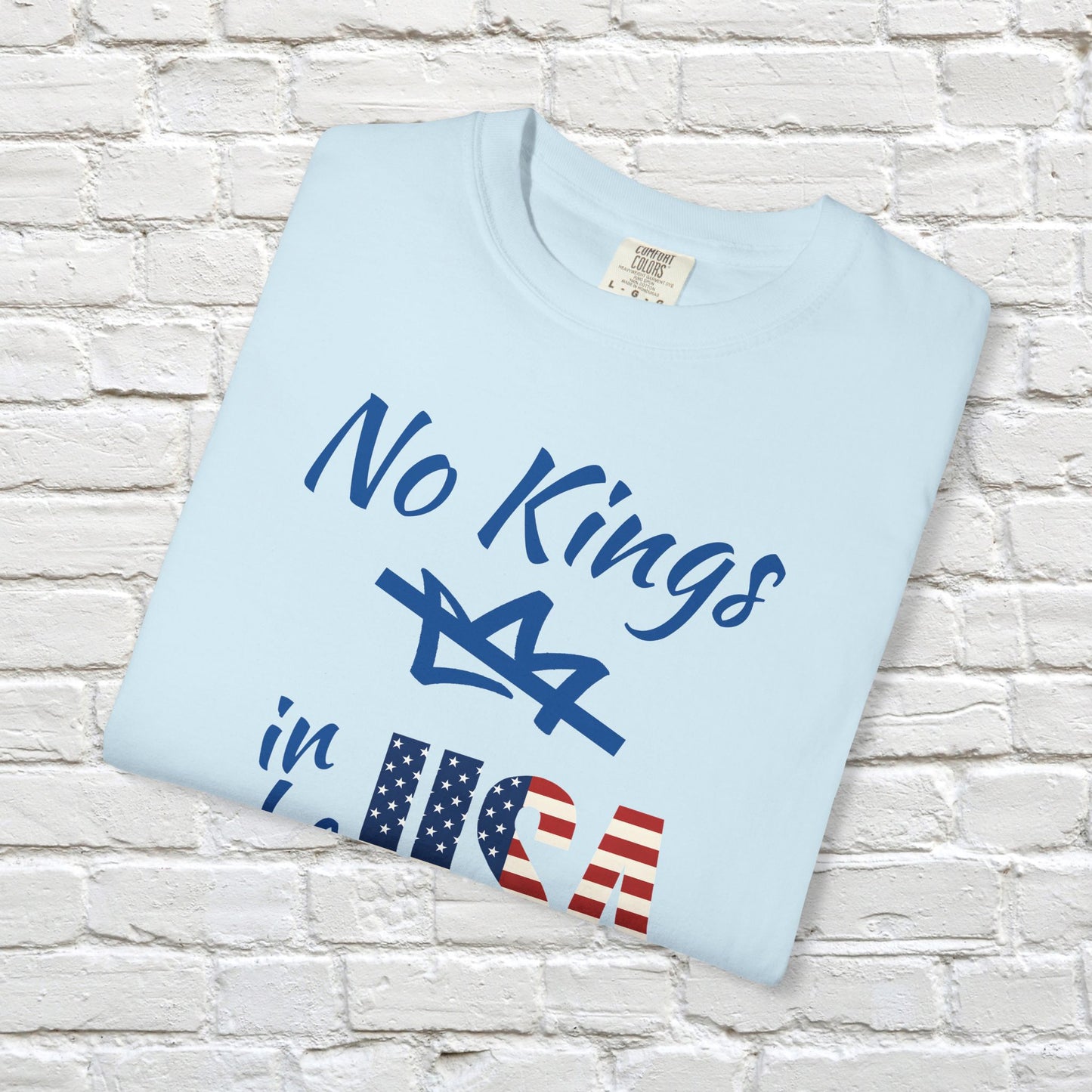 No Kings in the USA Protest Tee Resistance Social Justice Shirt Comfort Colors Ring-Spun US Cotton Resist Anti Trump Democrat Apparel