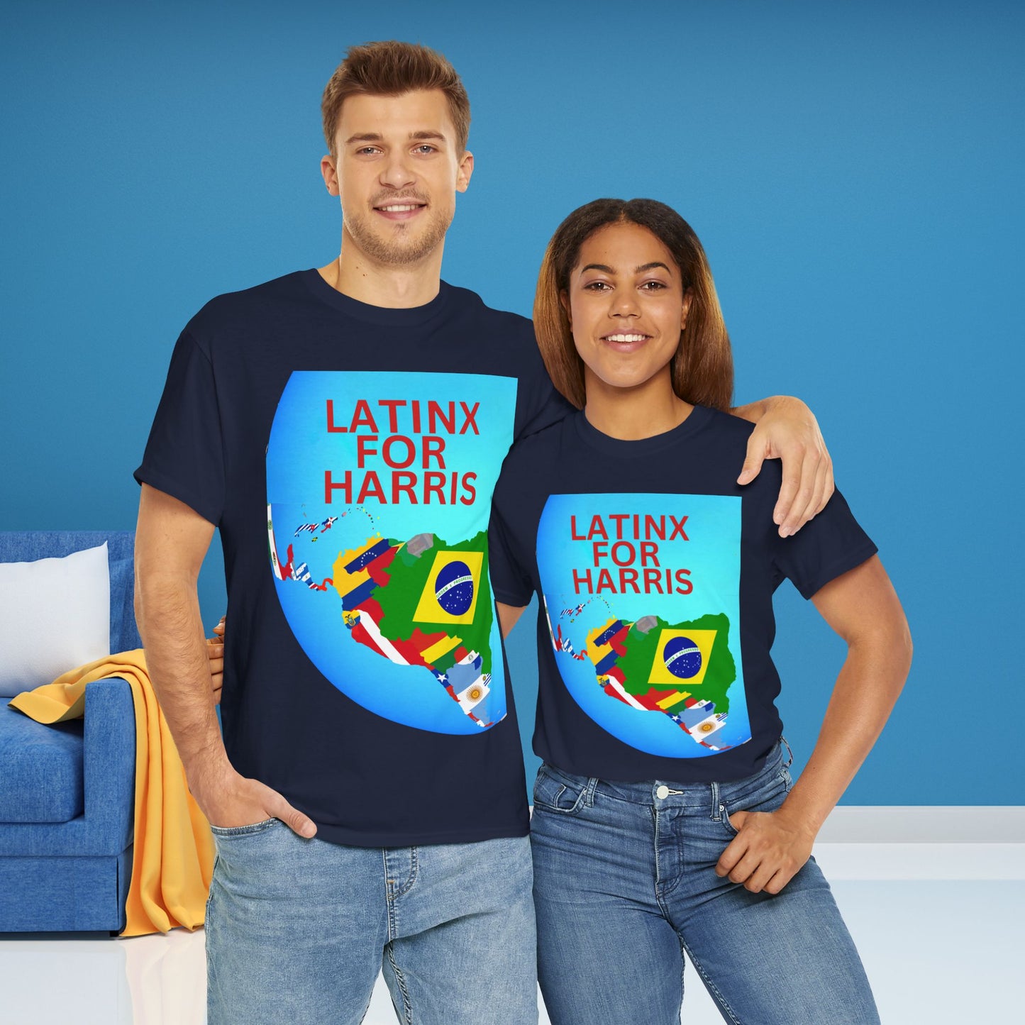 Latinx For Harris Shirt - Harris/Walz 2024 T-Shirt -  Democrat Presidential Election Tee