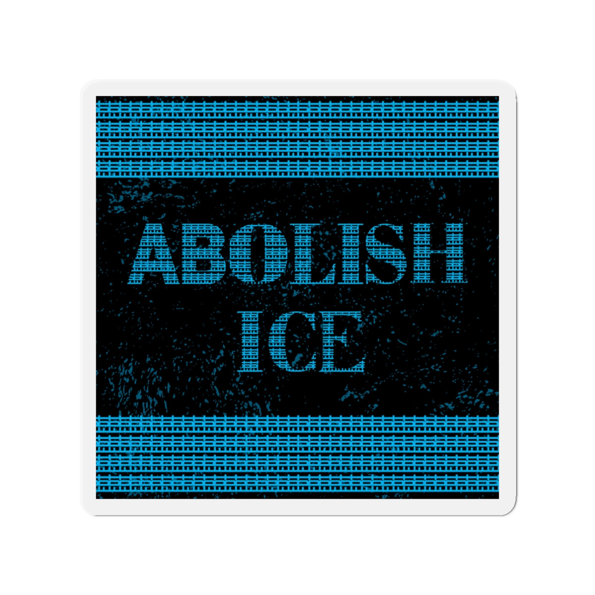 Political Magnet Anti-Trump Merch Abolish ICE Fuck Donald Trump Car Magnet Political FDT Resist Protest Gear Anti-Fascism Democratic Sign