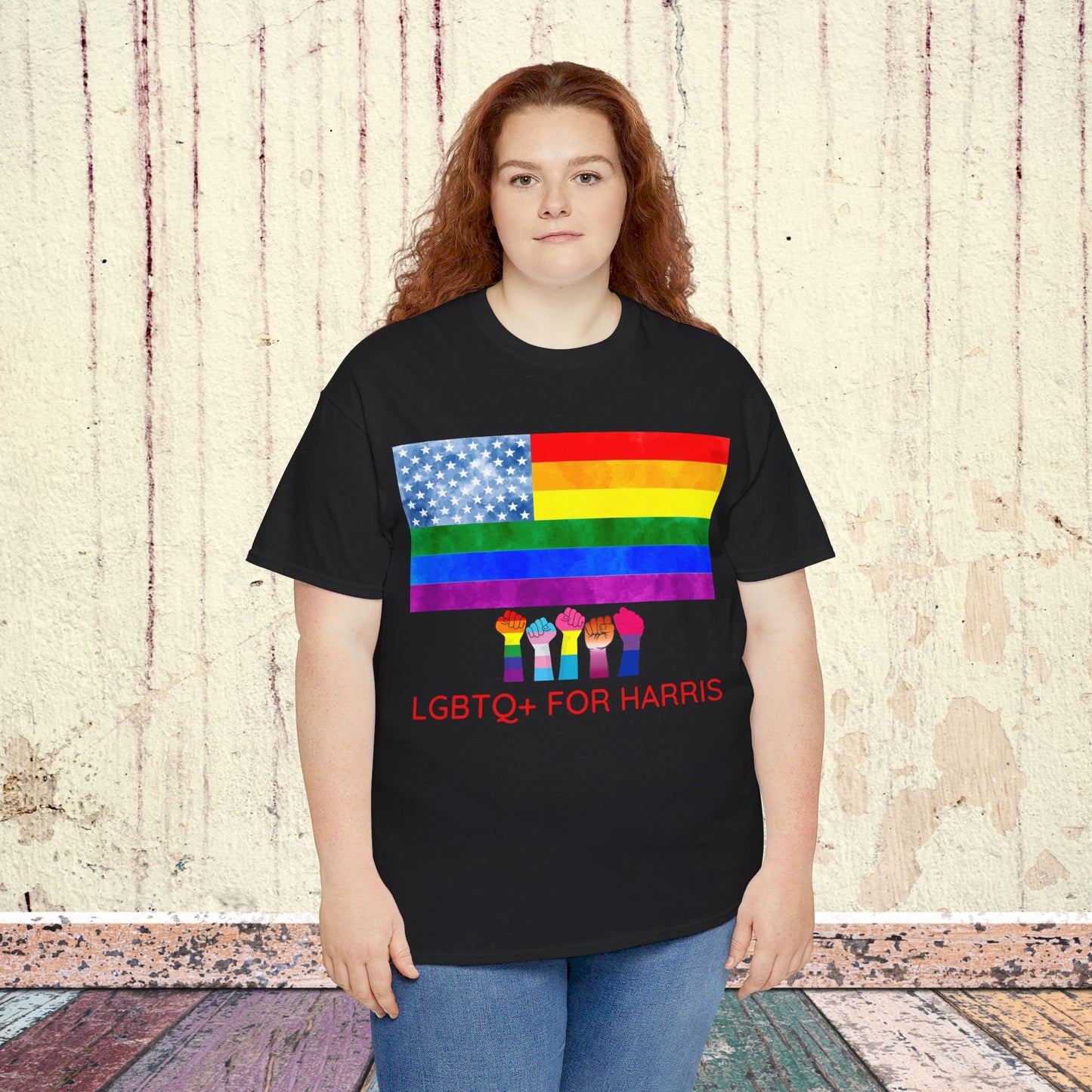 LGBTQ+ for Harris Shirt- Queer for Harris Tee-  Democrat Presidential Election T-Shirt