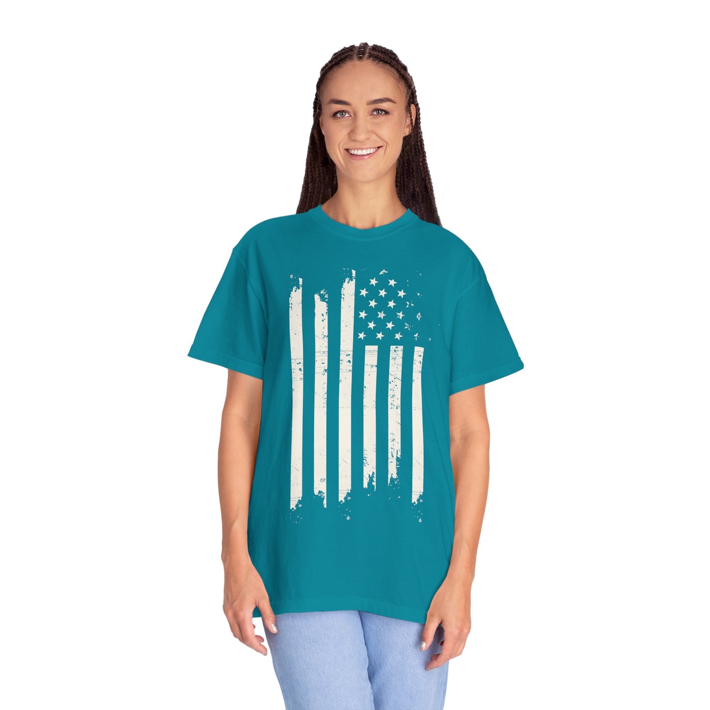 Distressed USA Flag Mourning Protest Shirt Social Justice TShirt Anti-Trump Merch Anti-Fascism Resist Comfort Colors Tee Democrat Apparel