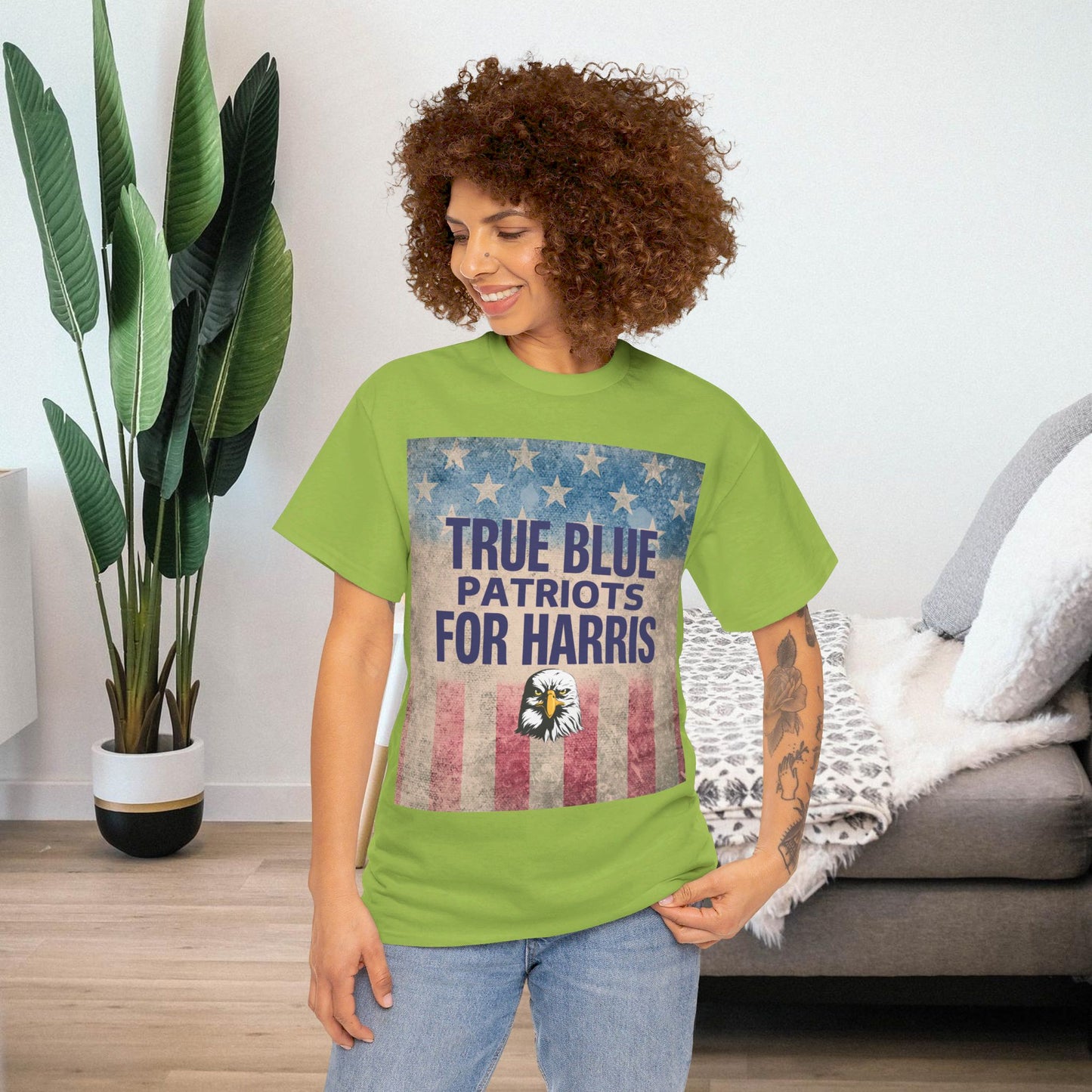 True Blue Patriots for Harris Shirt- Save Democracy Tee- Democrat Presidential Election T-Shirt