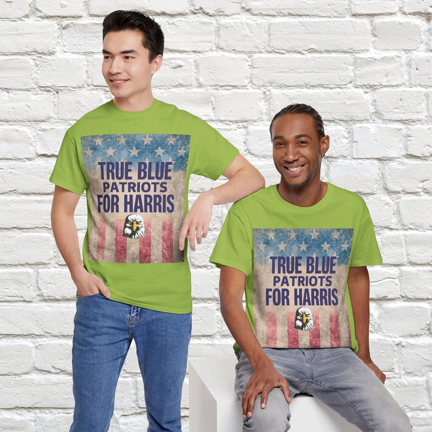 True Blue Patriots for Harris Shirt- Save Democracy Tee- Democrat Presidential Election T-Shirt