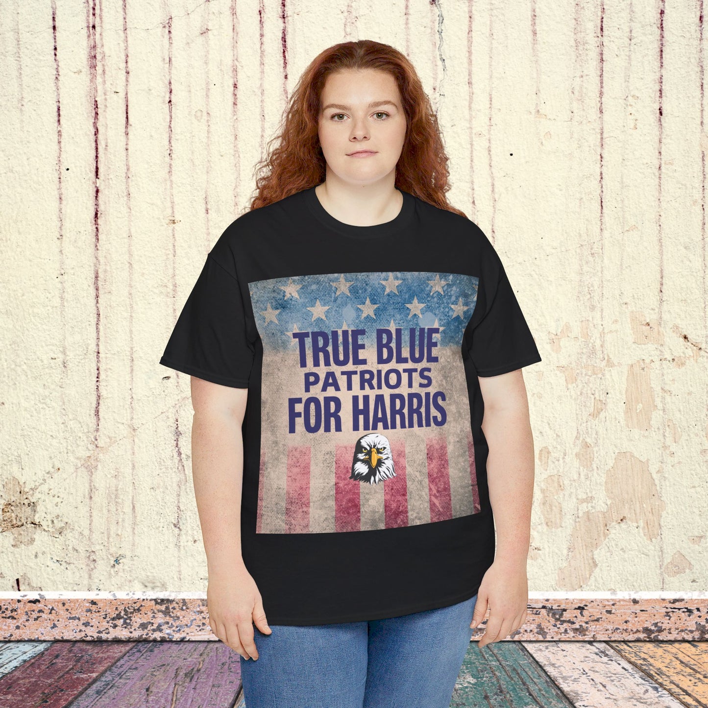 True Blue Patriots for Harris Shirt- Save Democracy Tee- Democrat Presidential Election T-Shirt