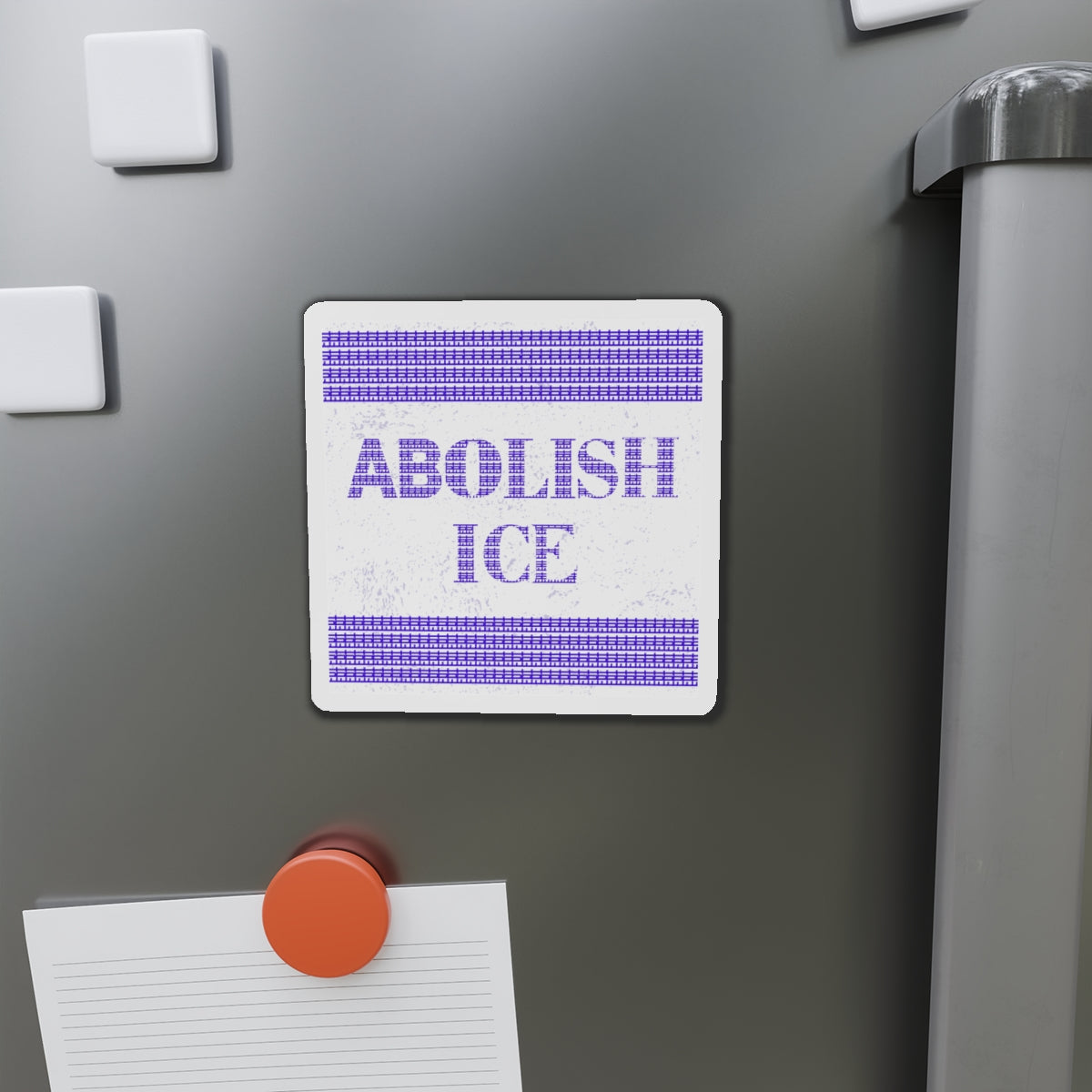 Political Magnet Anti-Trump Merch Abolish ICE Fuck Donald Trump Car Magnet Political FDT Resist Protest Gear Anti-Fascism Democratic Sign