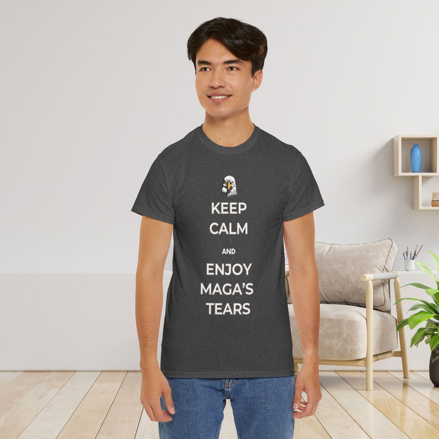 Keep Calm and Enjoy MAGA's Tears Shirt- Harris Walz Tee-  Democrat Presidential Election T-Shirt