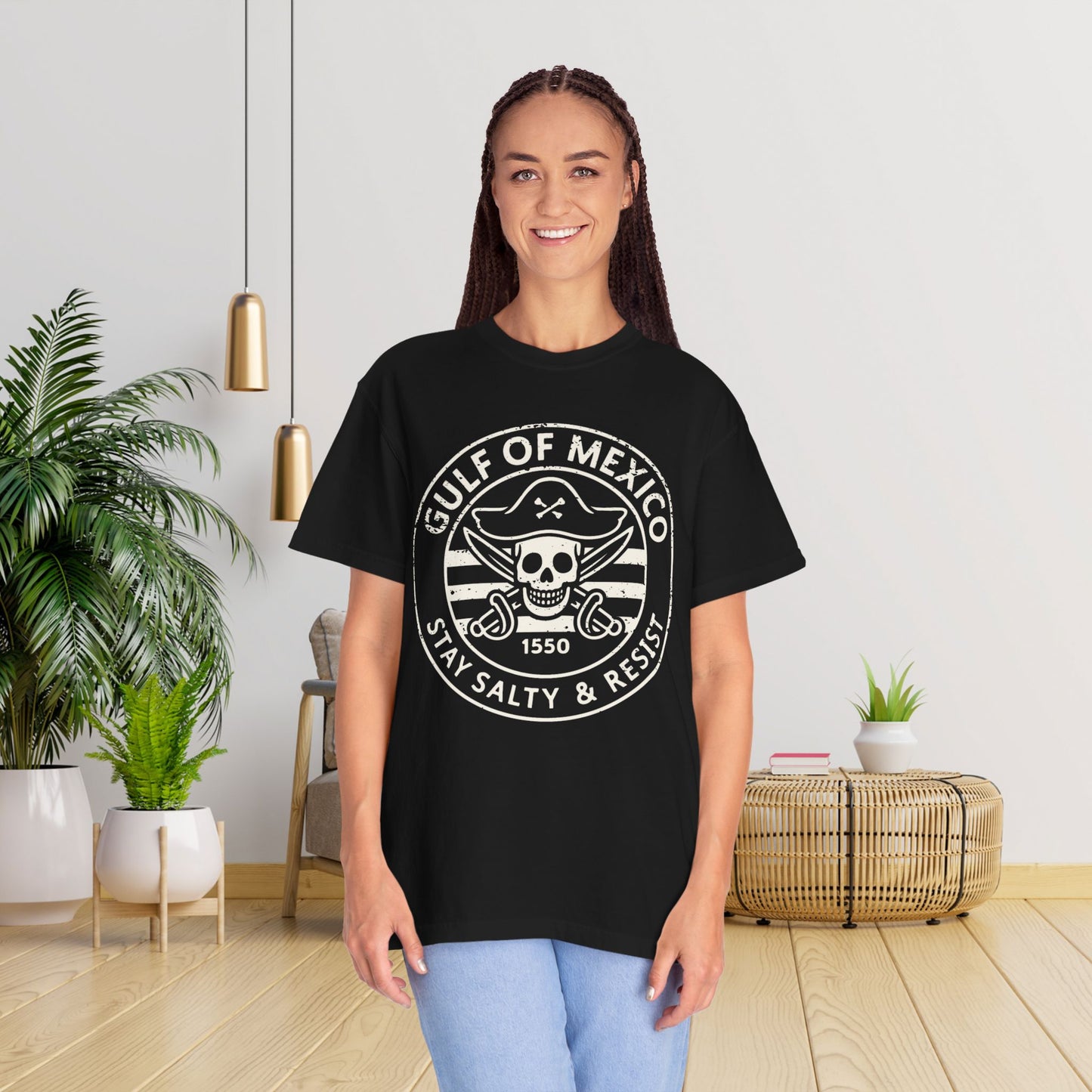 Gulf of Mexico Tee Pirate Resist T-Shirt Social Justice Shirt Comfort Colors Resistance Tee Anti Trump Protest TTshirt Democrat Apparel