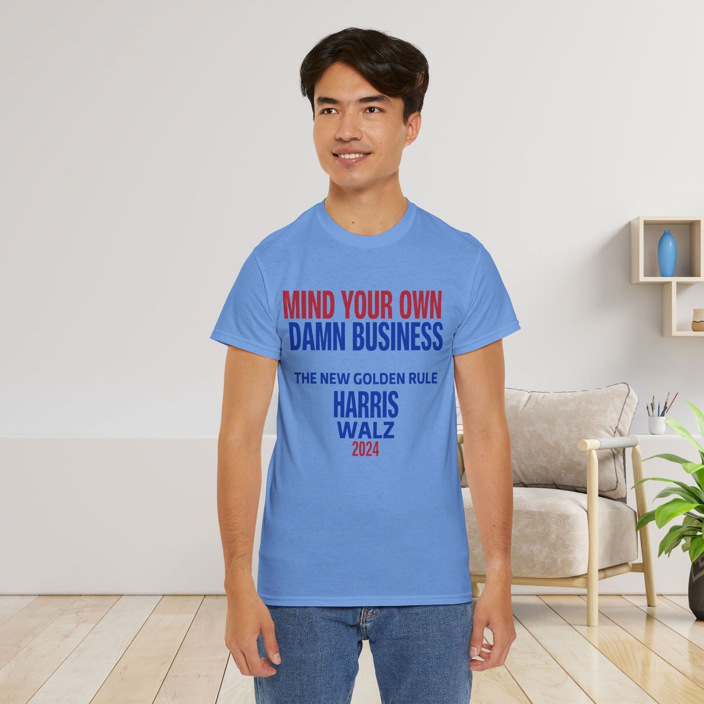 Mind Your Own Damn Business Shirt- Harris Walsh Tee-  Democrat Presidential Election T-Shirt