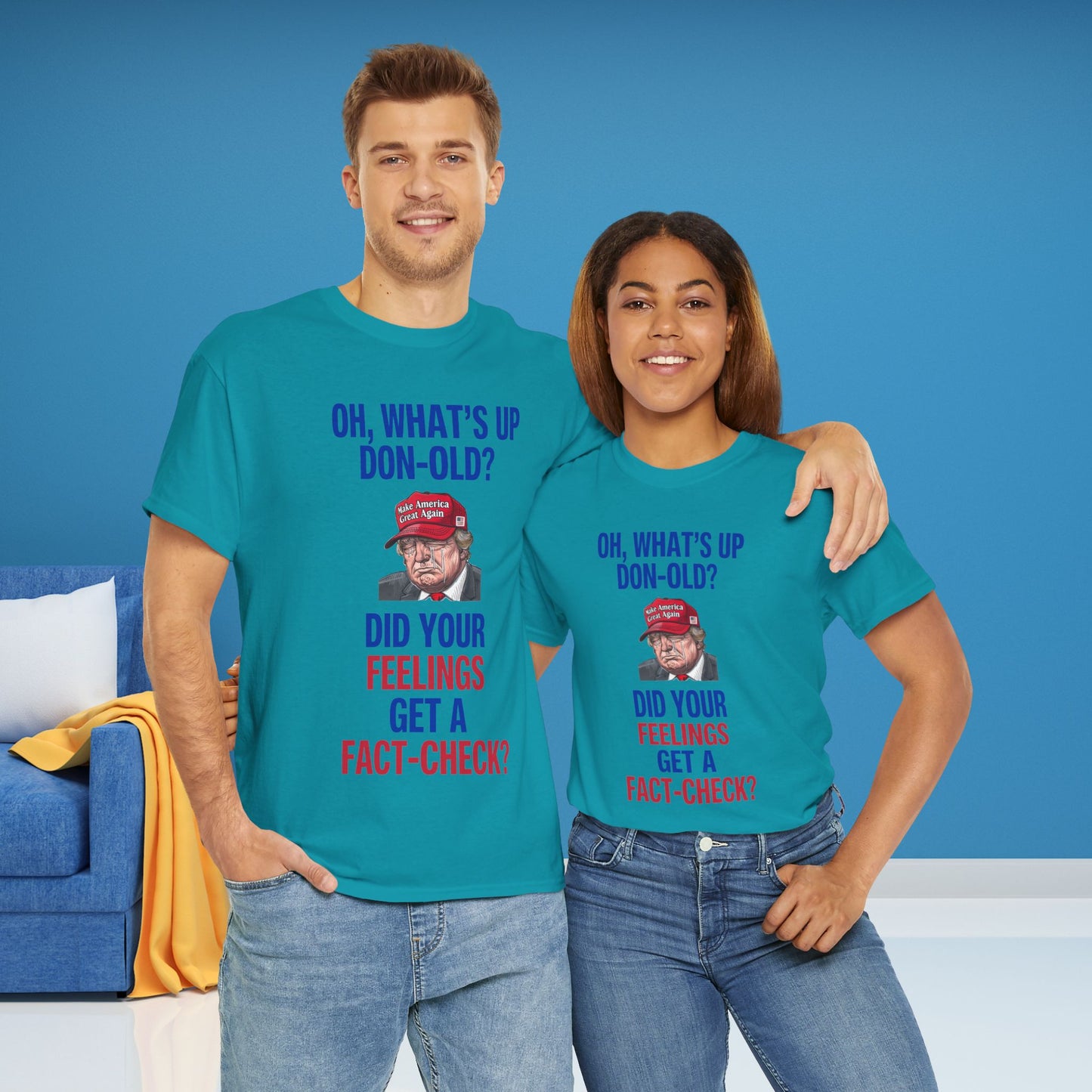 Did Your Feelings Get a Fact-Check? Shirt- Humorous Anti-Fascism Tee-  Democrat Presidential Election T-Shirt