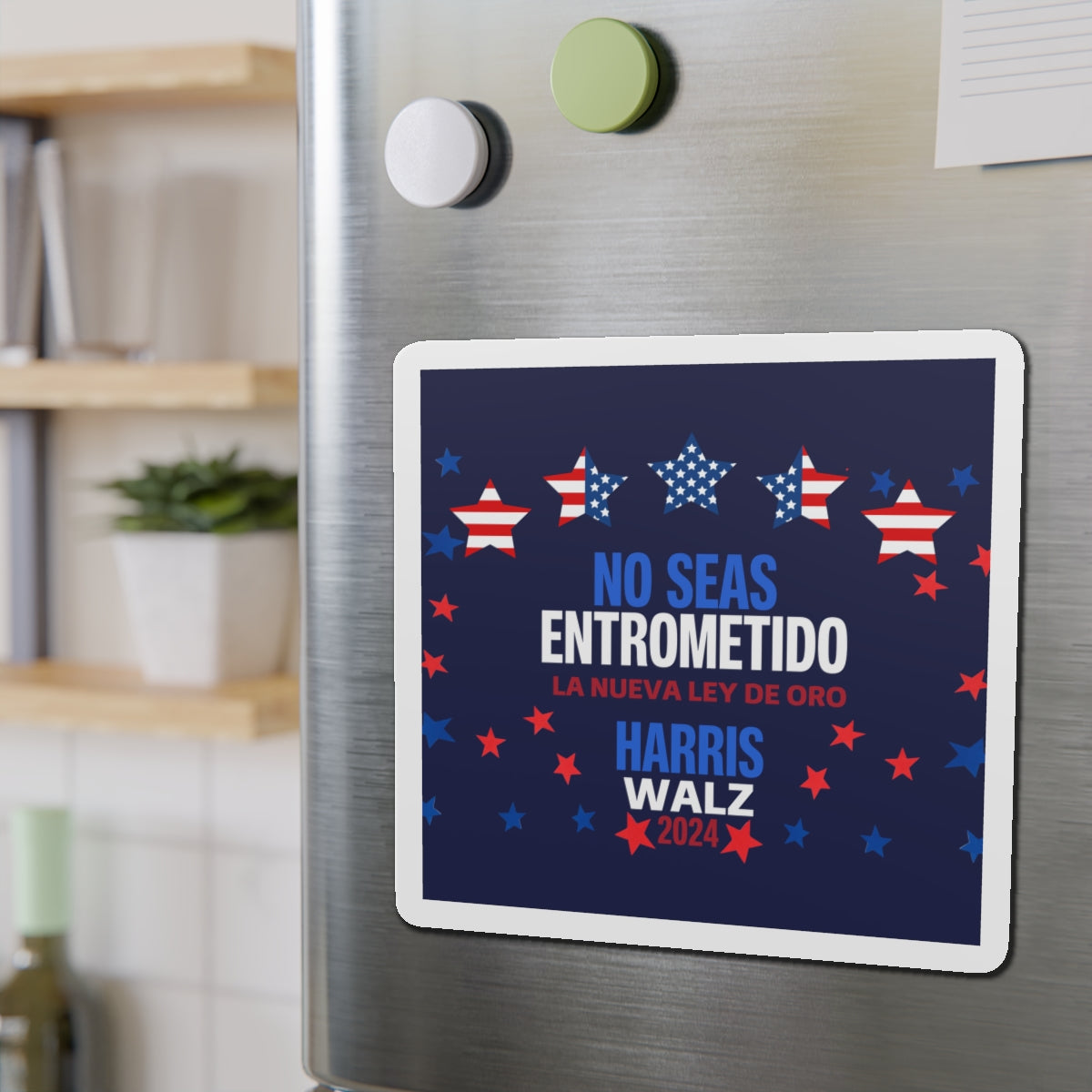 No Seas Entrometido Car Magnet - Harris/Walz 2024 Magnet - Mind Your Own Business in Spanish