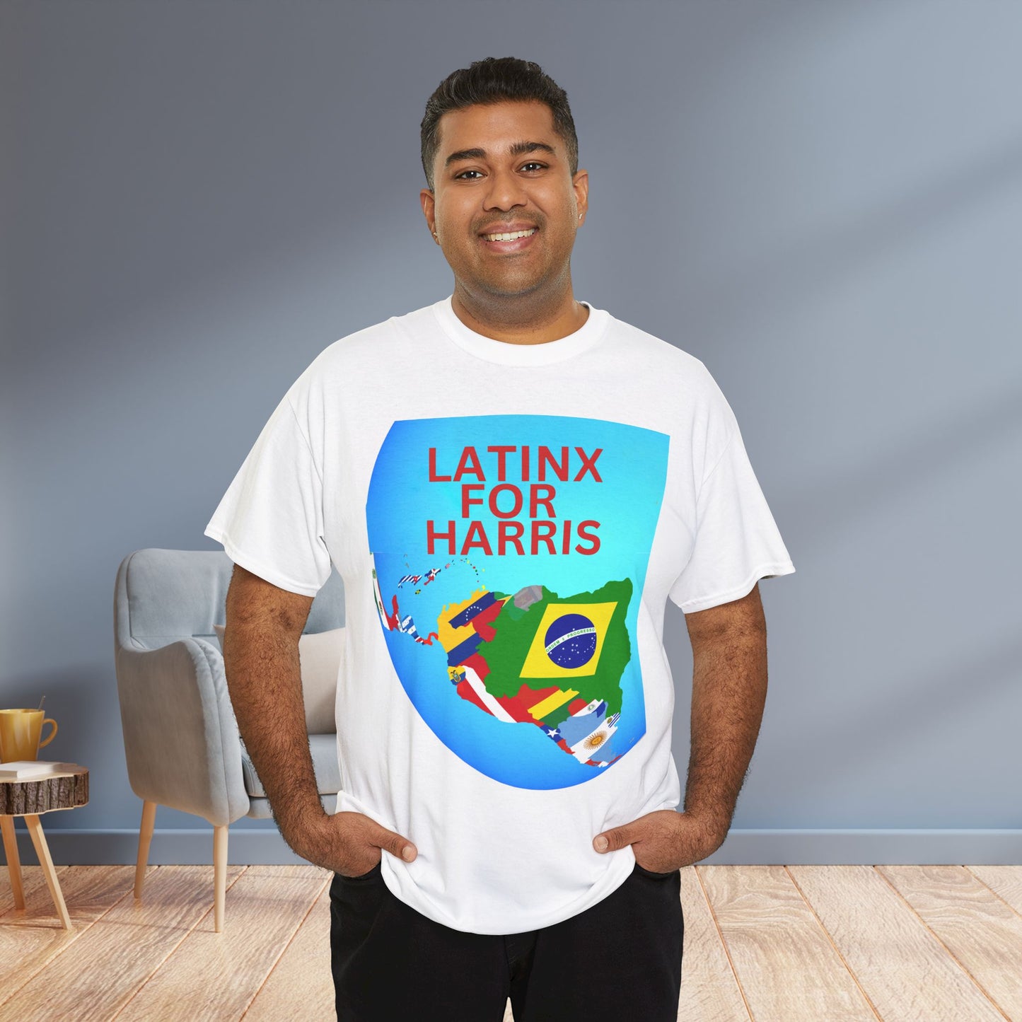 Latinx For Harris Shirt - Harris/Walz 2024 T-Shirt -  Democrat Presidential Election Tee